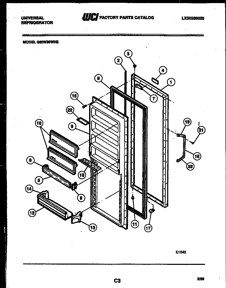 03 - REFRIGERATOR DOOR PARTS