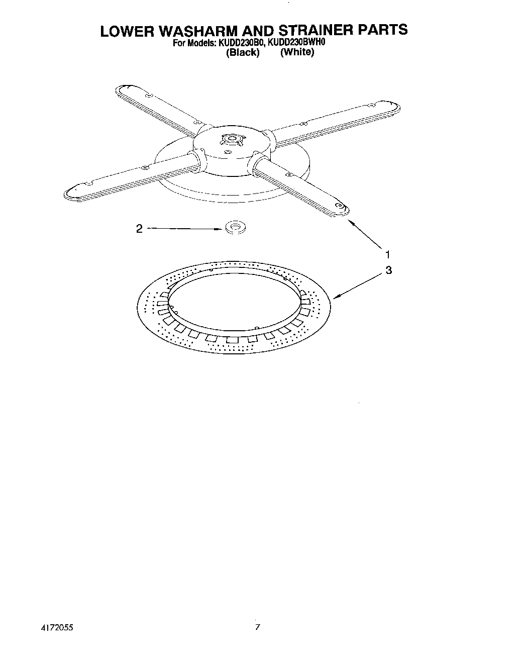 05 - LOWER WASHARM AND STRAINER