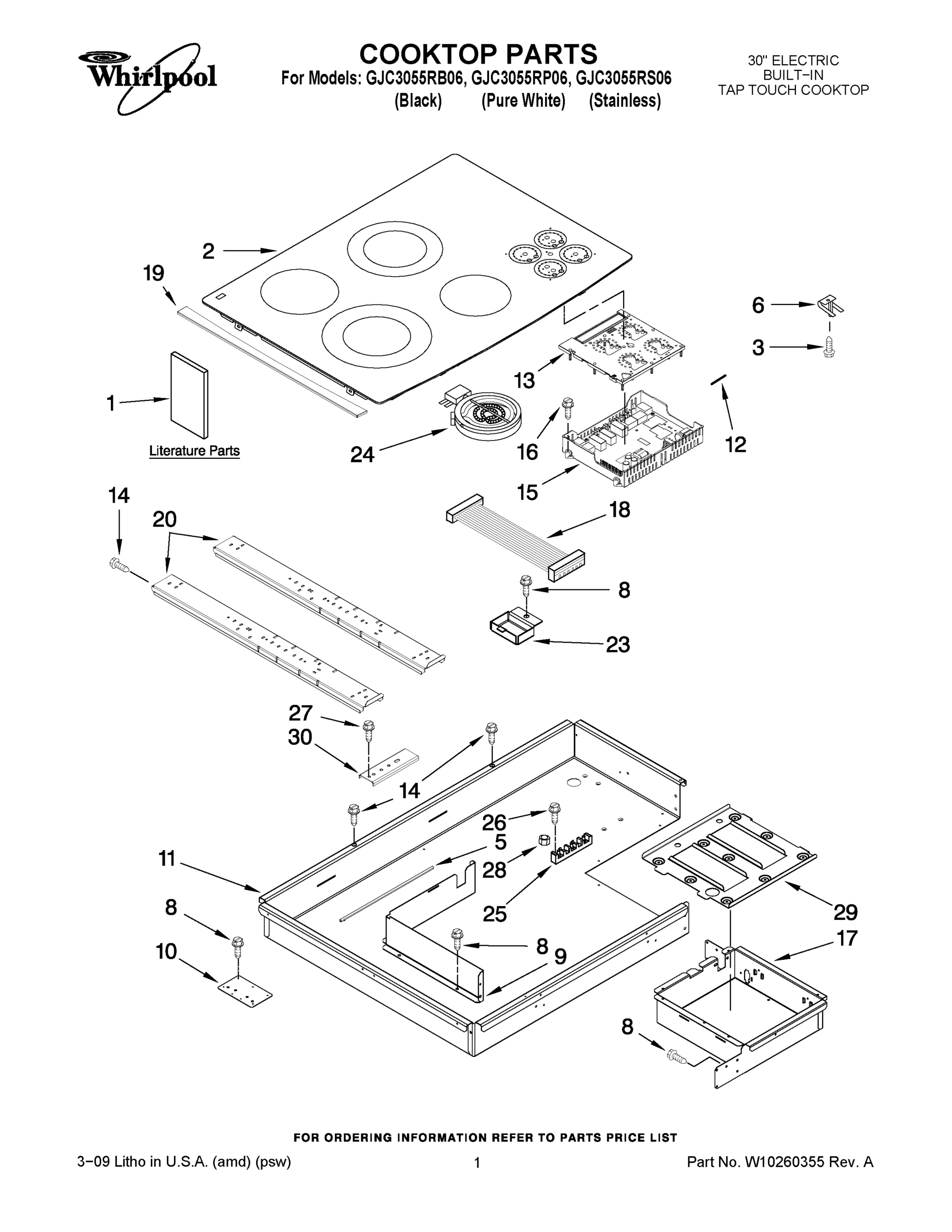 01 - COOKTOP PARTS