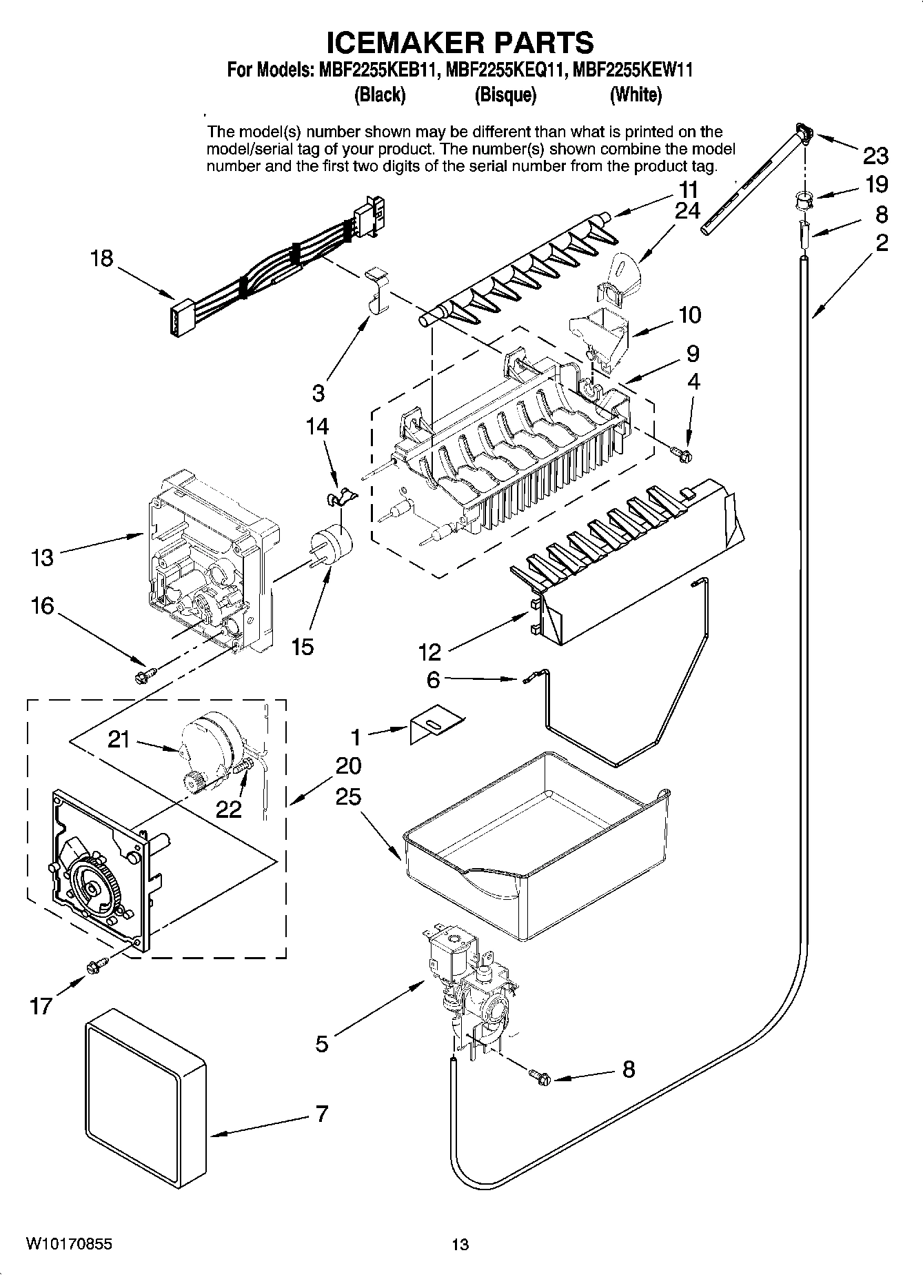 08 - ICEMAKER PARTS, OPTIONAL PARTS
