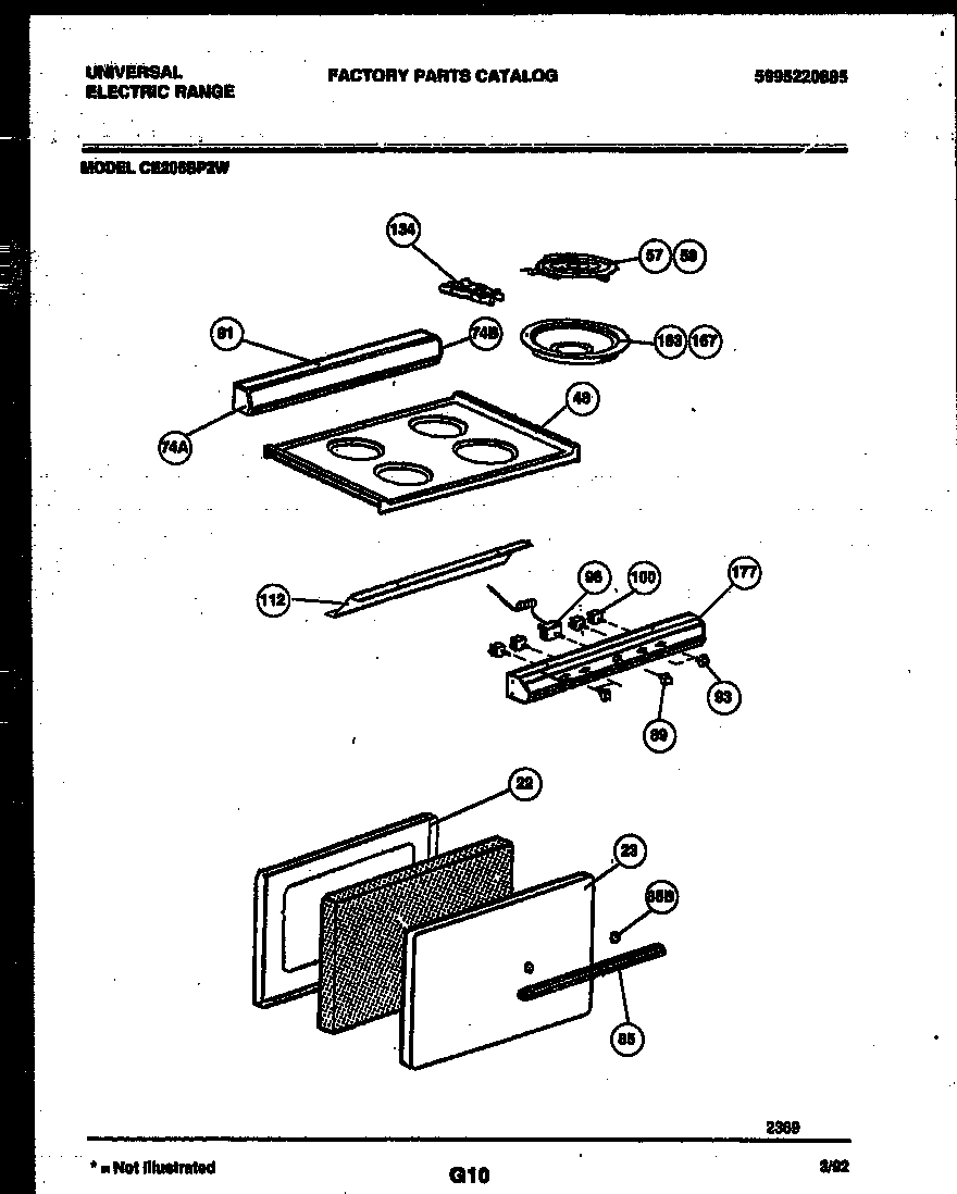 02 - COOKTOP, BACKGUARD AND DOOR PARTS