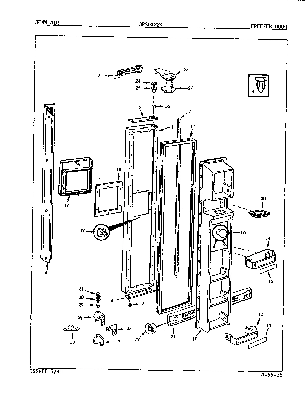 02 - FREEZER DOOR