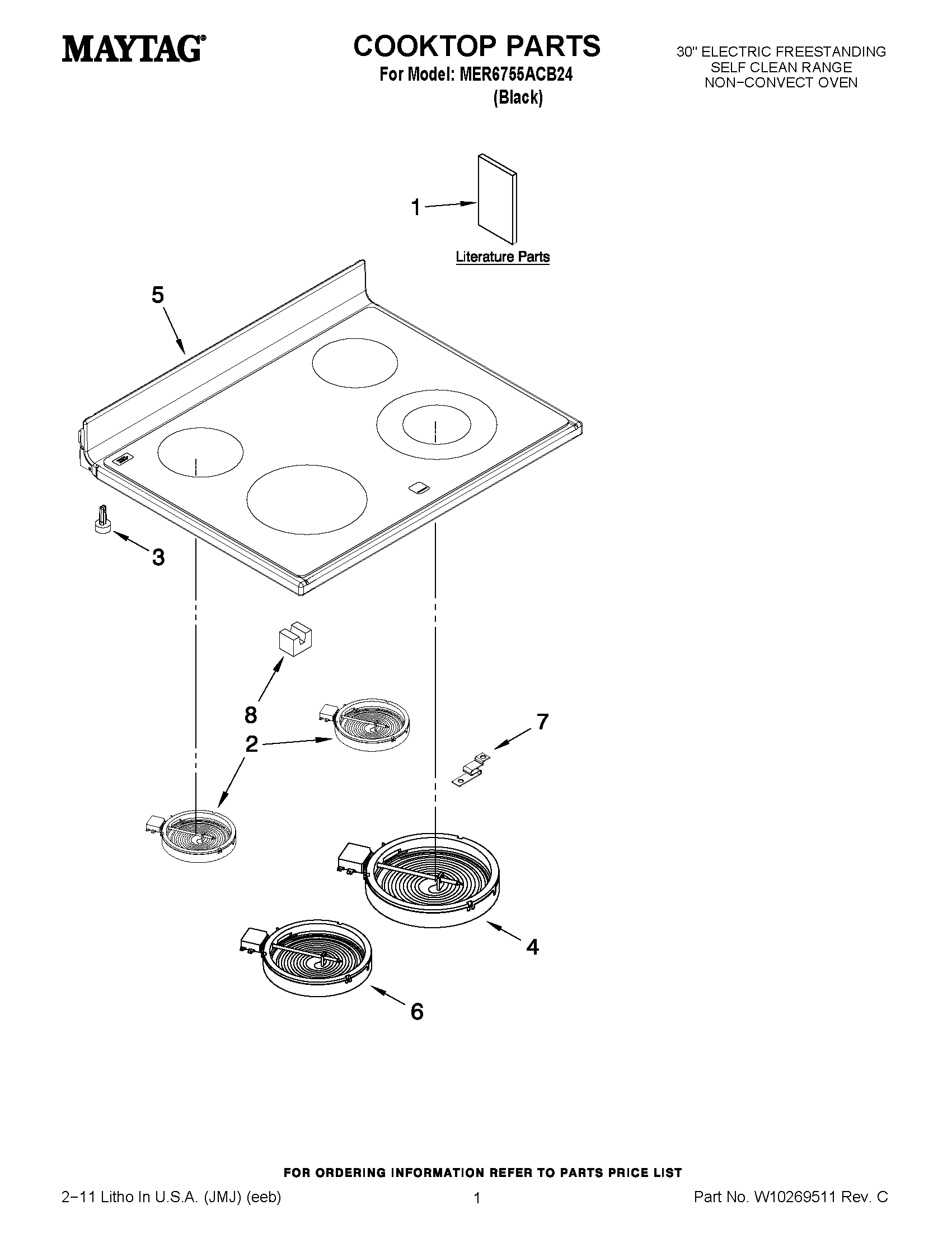 01 - COOKTOP PARTS