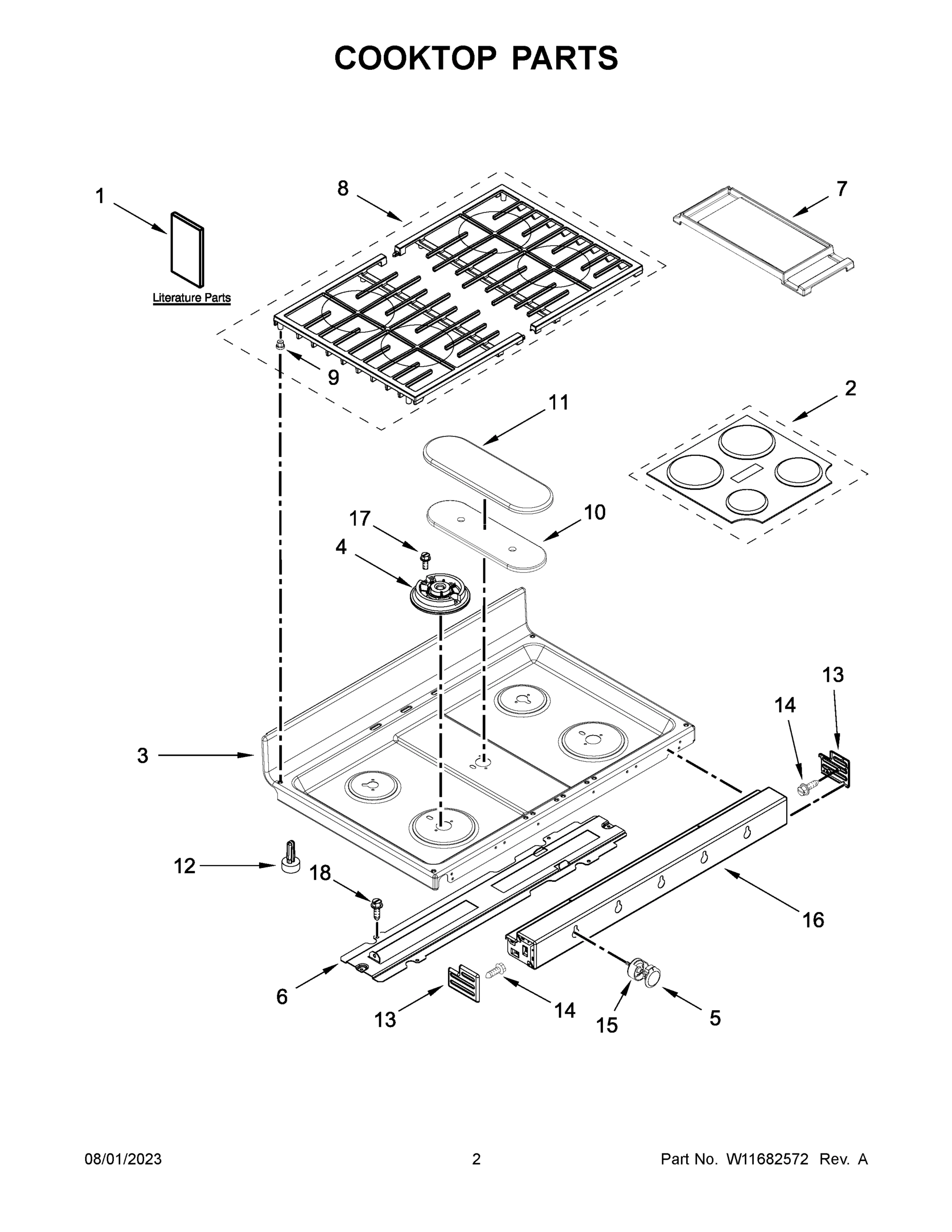 02 - COOKTOP PARTS