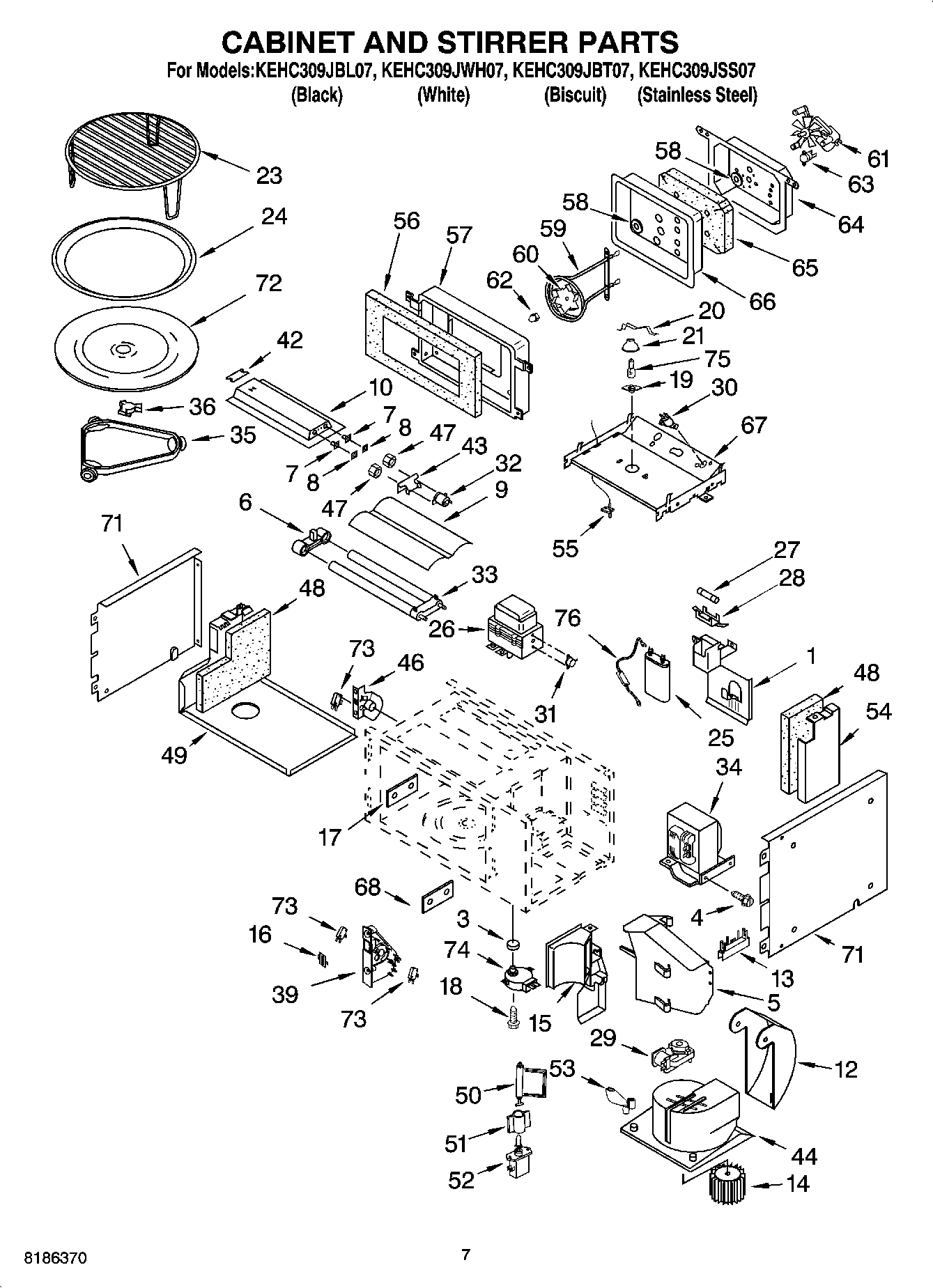 06 - CABINET AND STIRRER PARTS