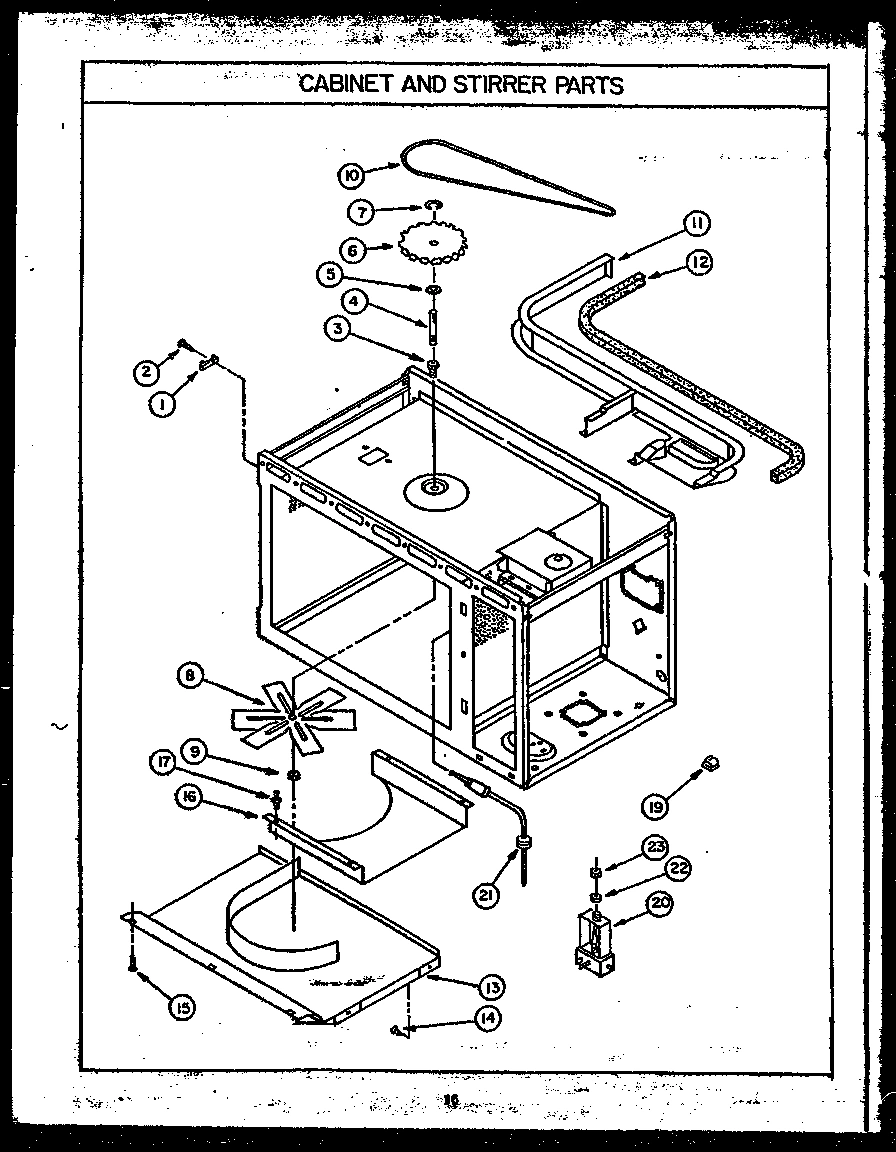 01 - CABINET AND STIRRER PARTS