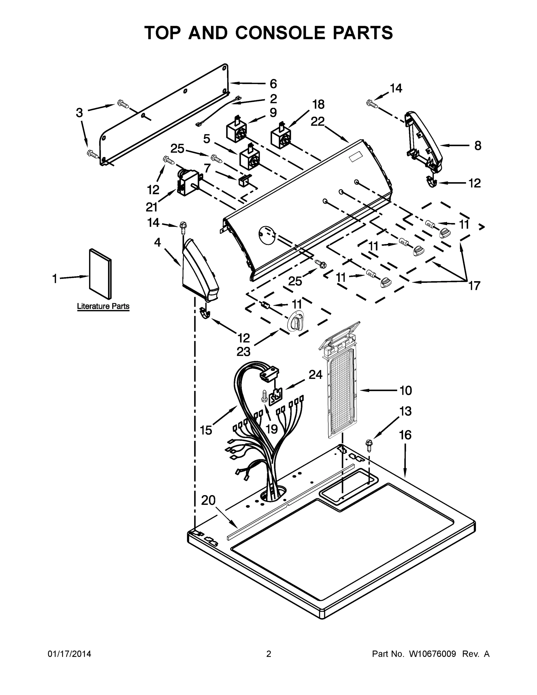 02 - TOP AND CONSOLE PARTS