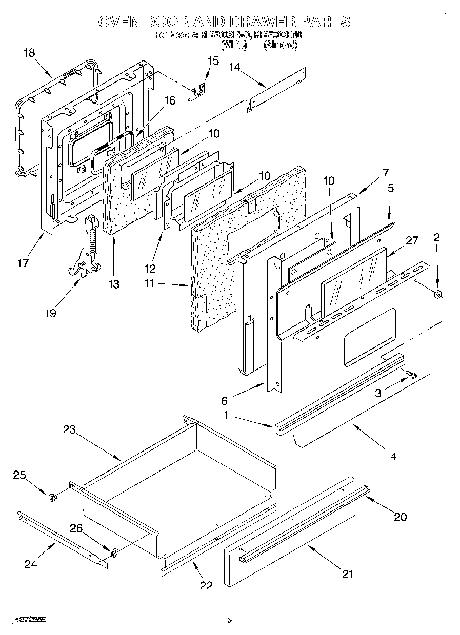 03 - OVEN DOOR & DRAWER