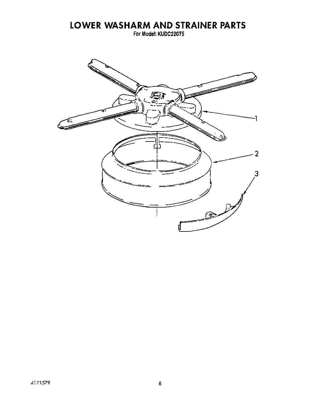 06 - LOWER WASHARM AND STRAINER