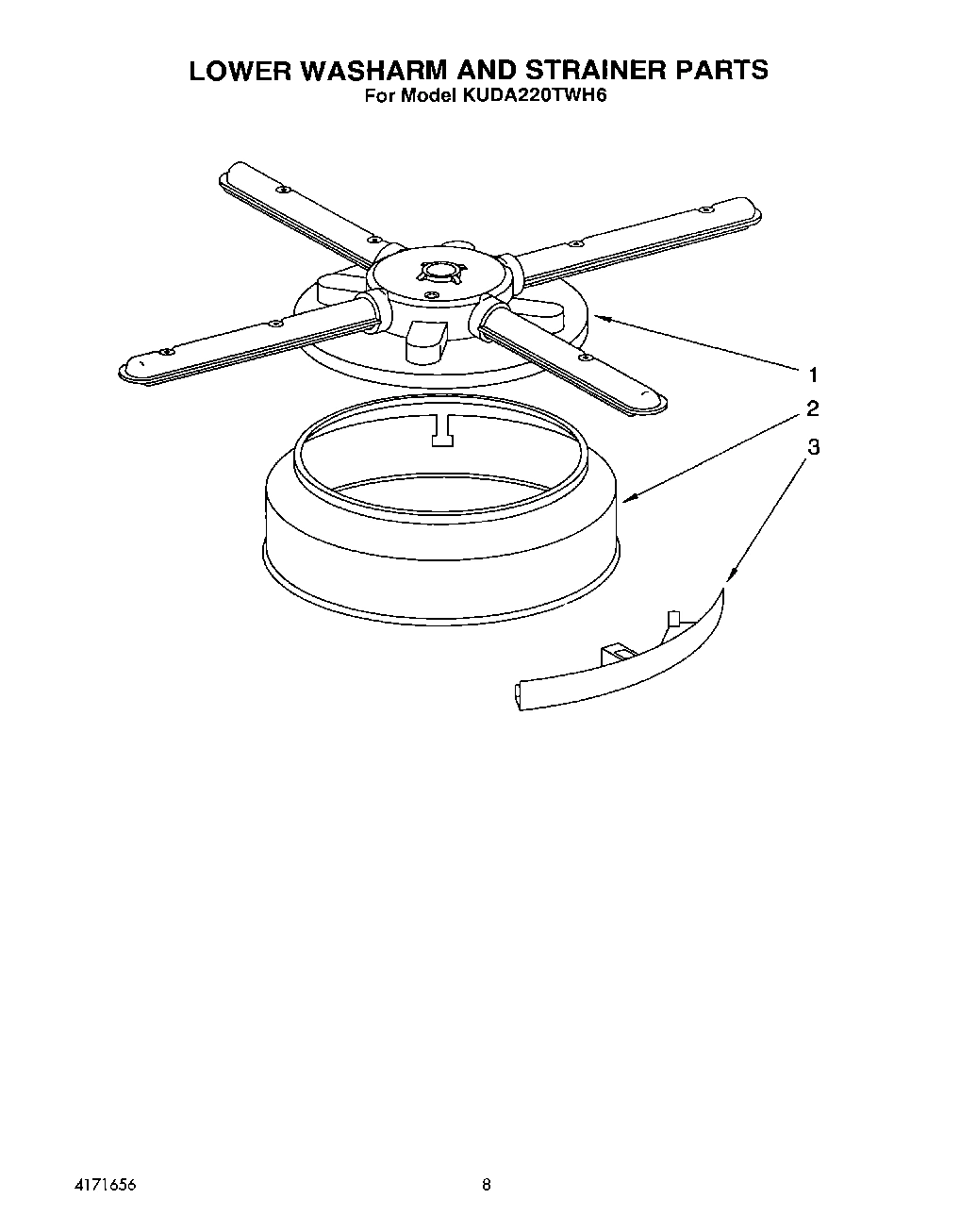06 - LOWER WASHARM AND STRAINER
