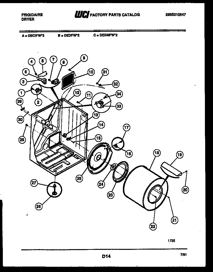 02 - CABINET AND COMPONENT PARTS