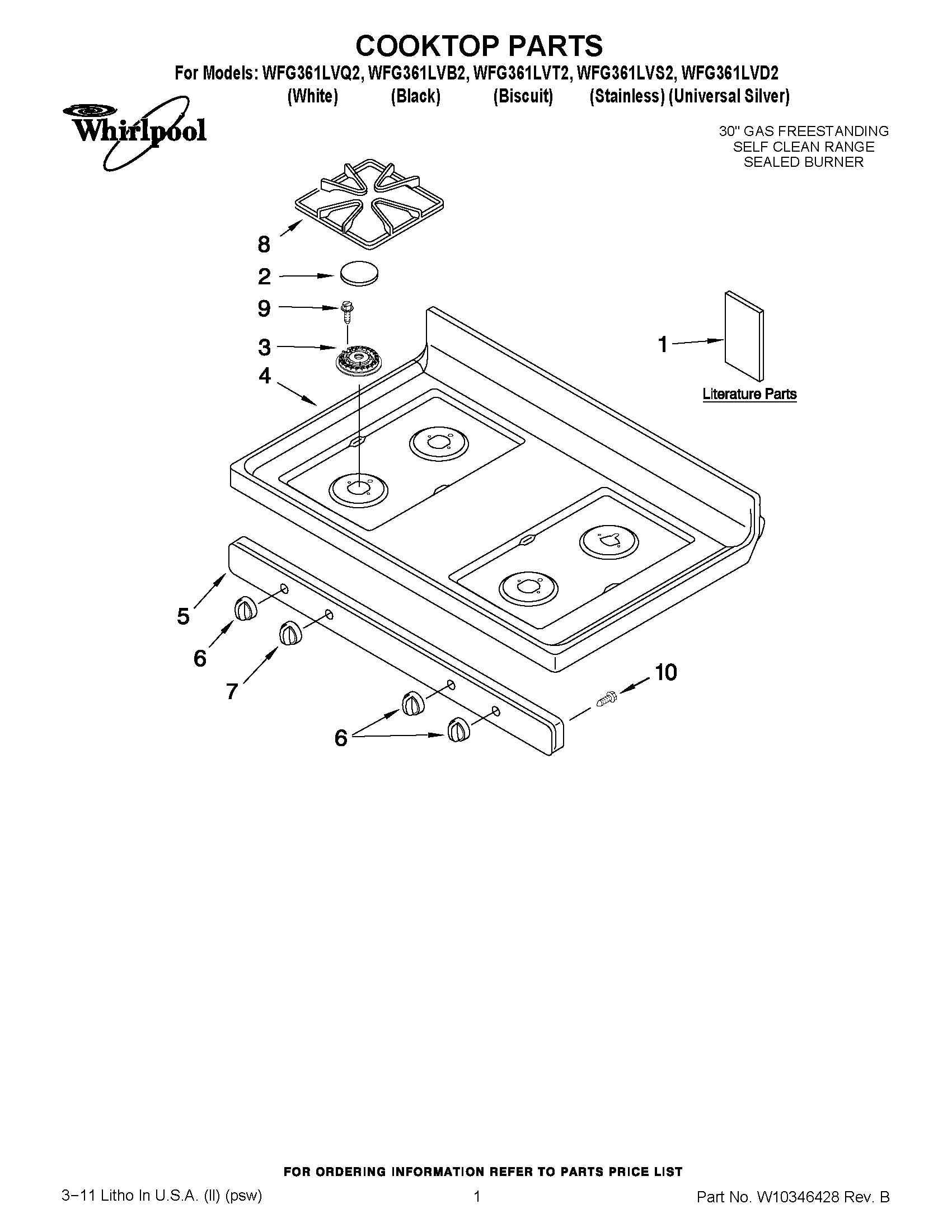 01 - COOKTOP PARTS