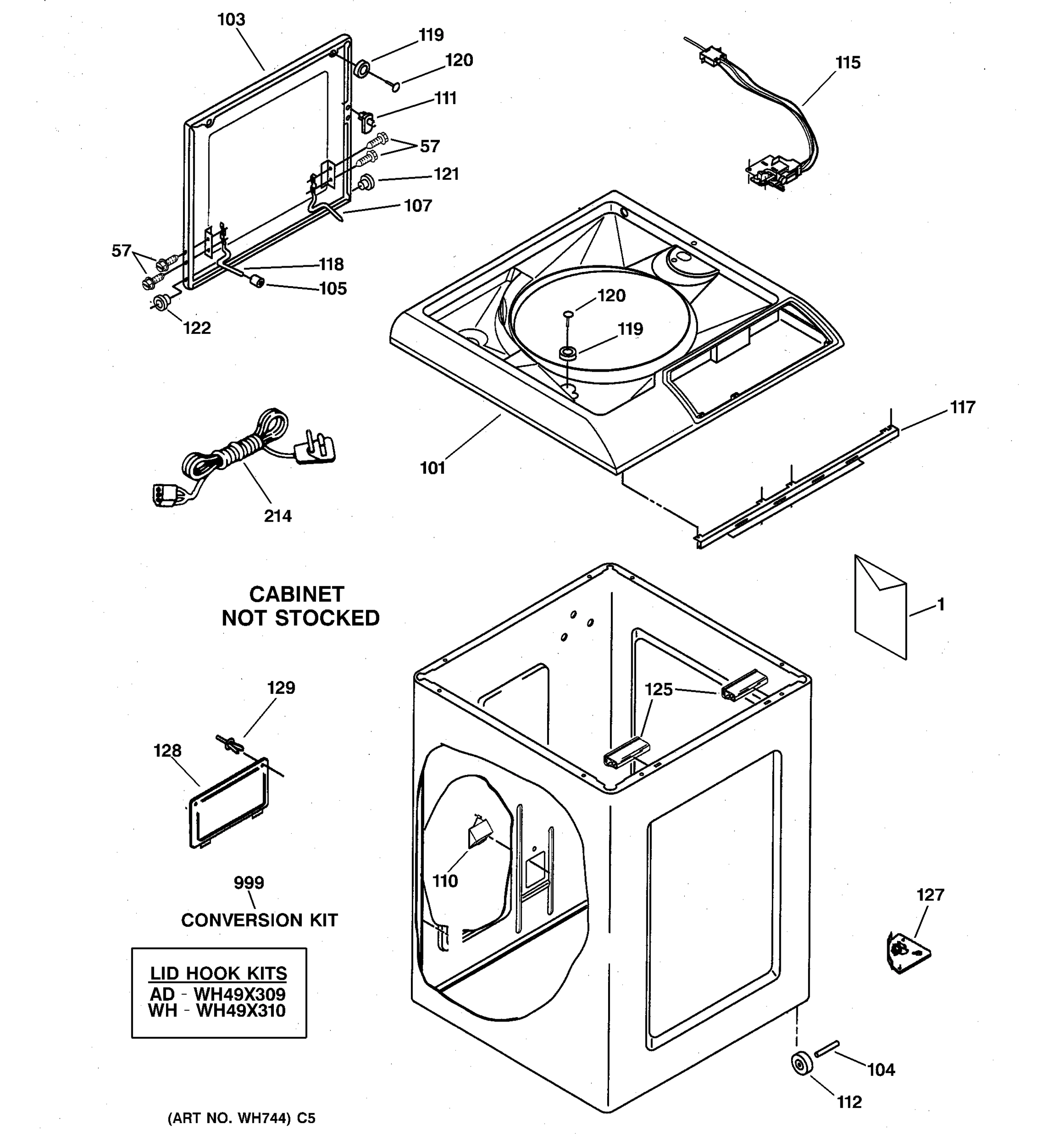 TOP & CABINET PARTS