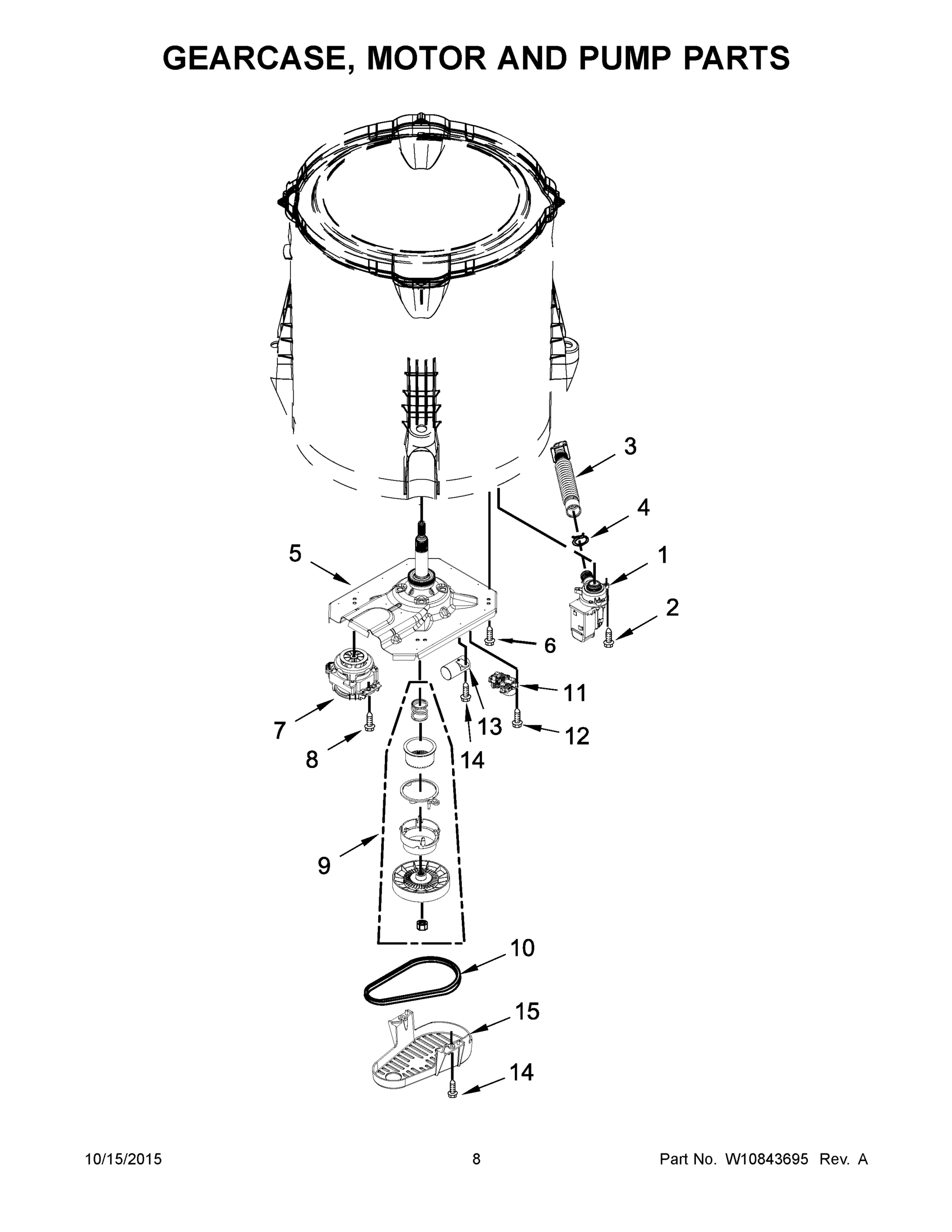 05 - GEARCASE, MOTOR AND PUMP PARTS