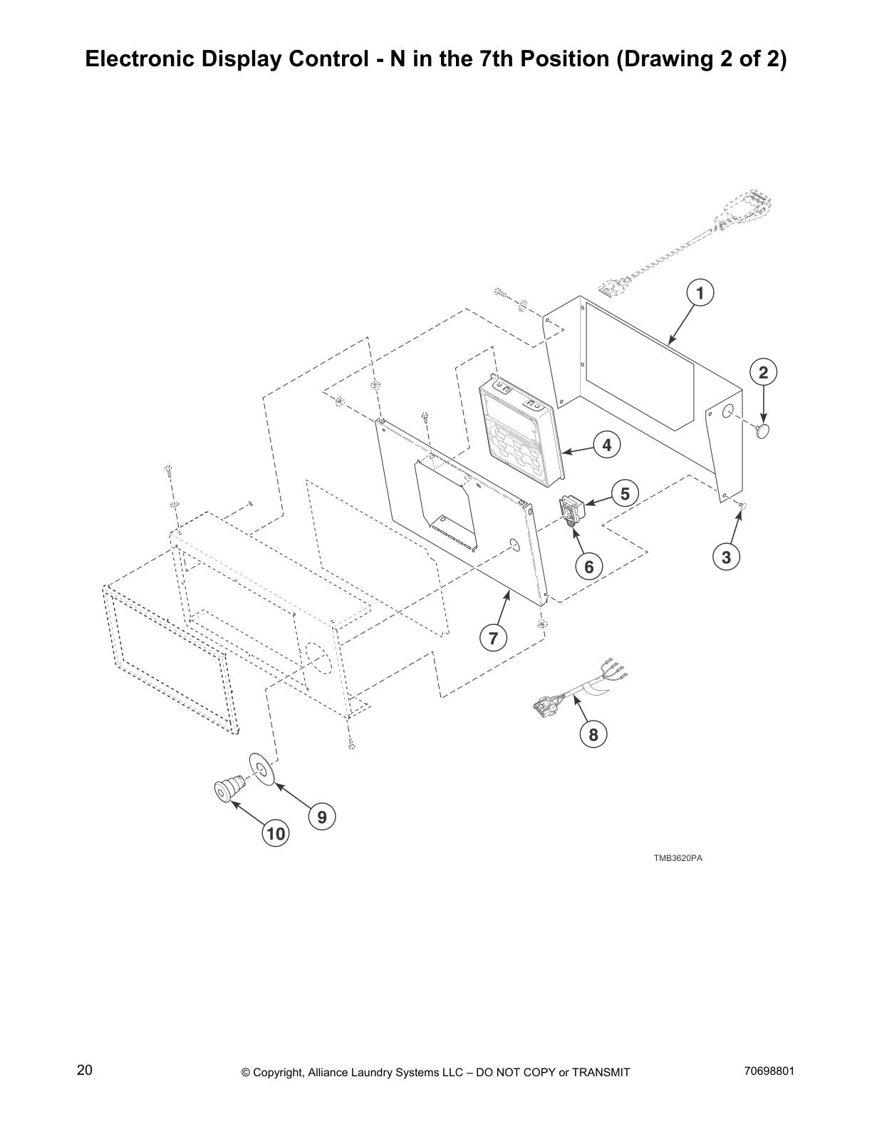 Electronic Display Control - N in the 7th Position (Drawing 2 of 2)