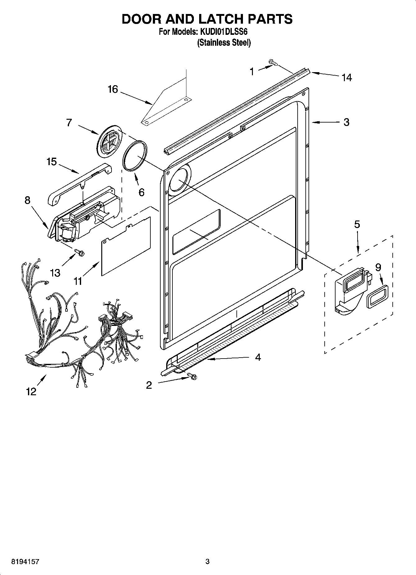03 - DOOR AND LATCH PARTS
