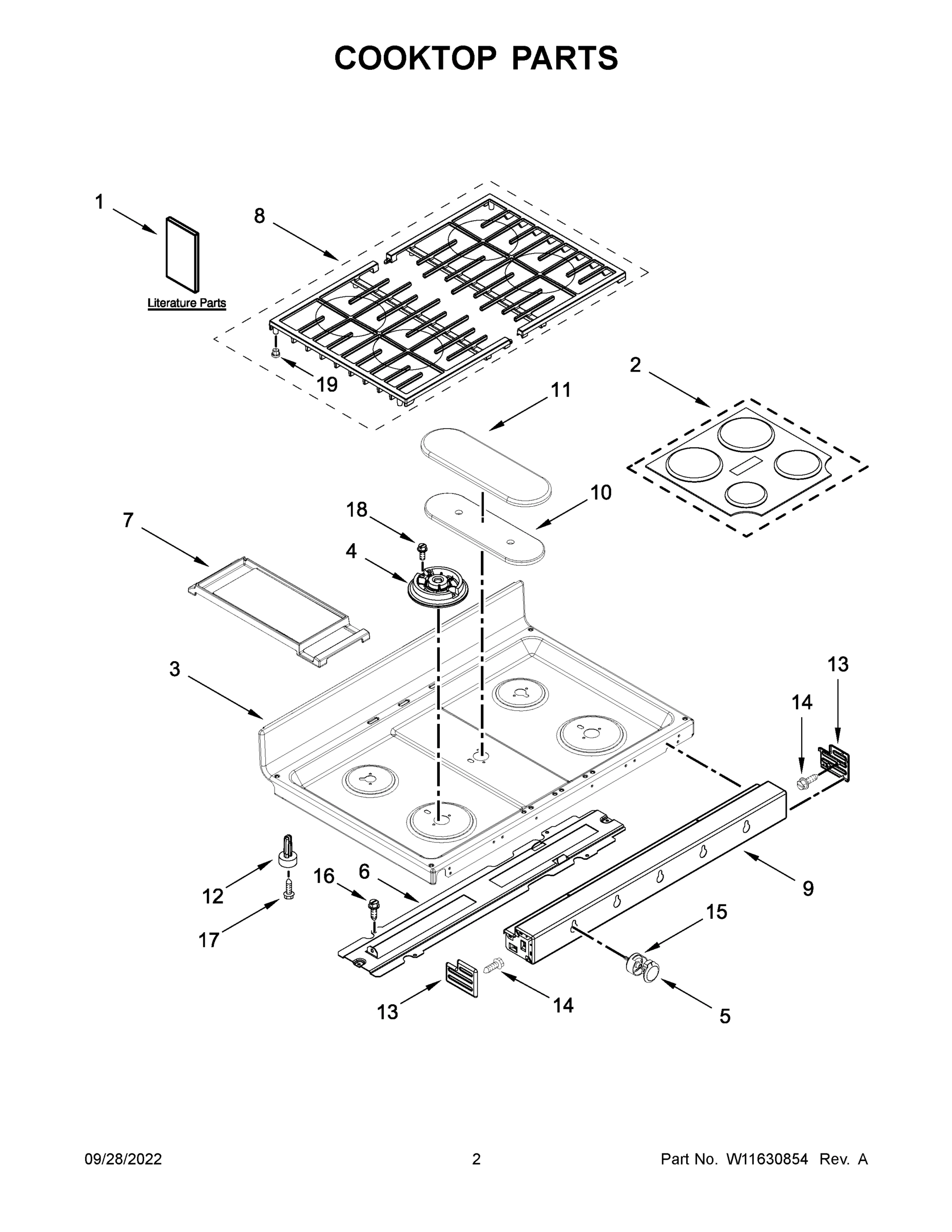 02 - COOKTOP PARTS
