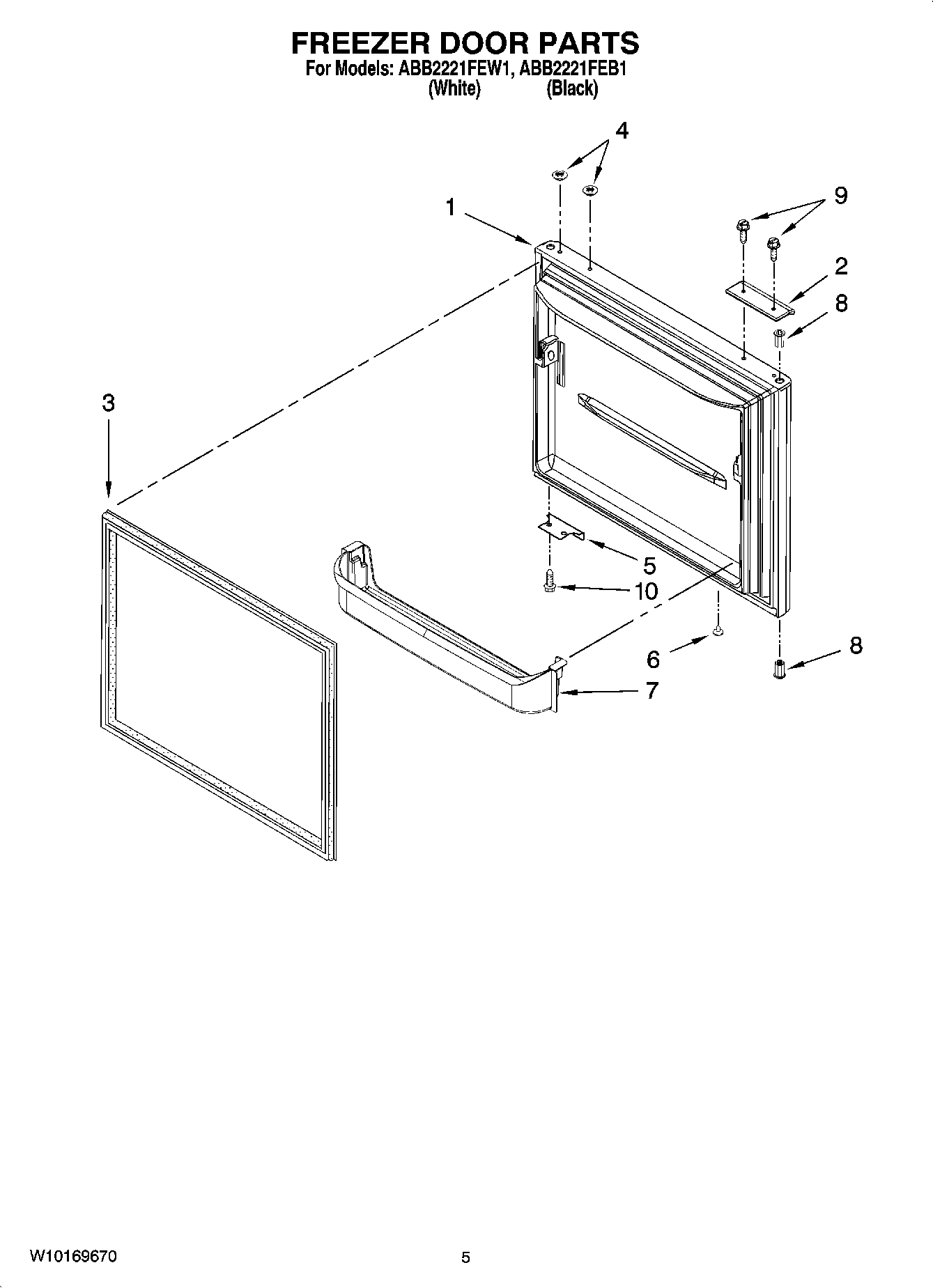 03 - FREEZER DOOR PARTS