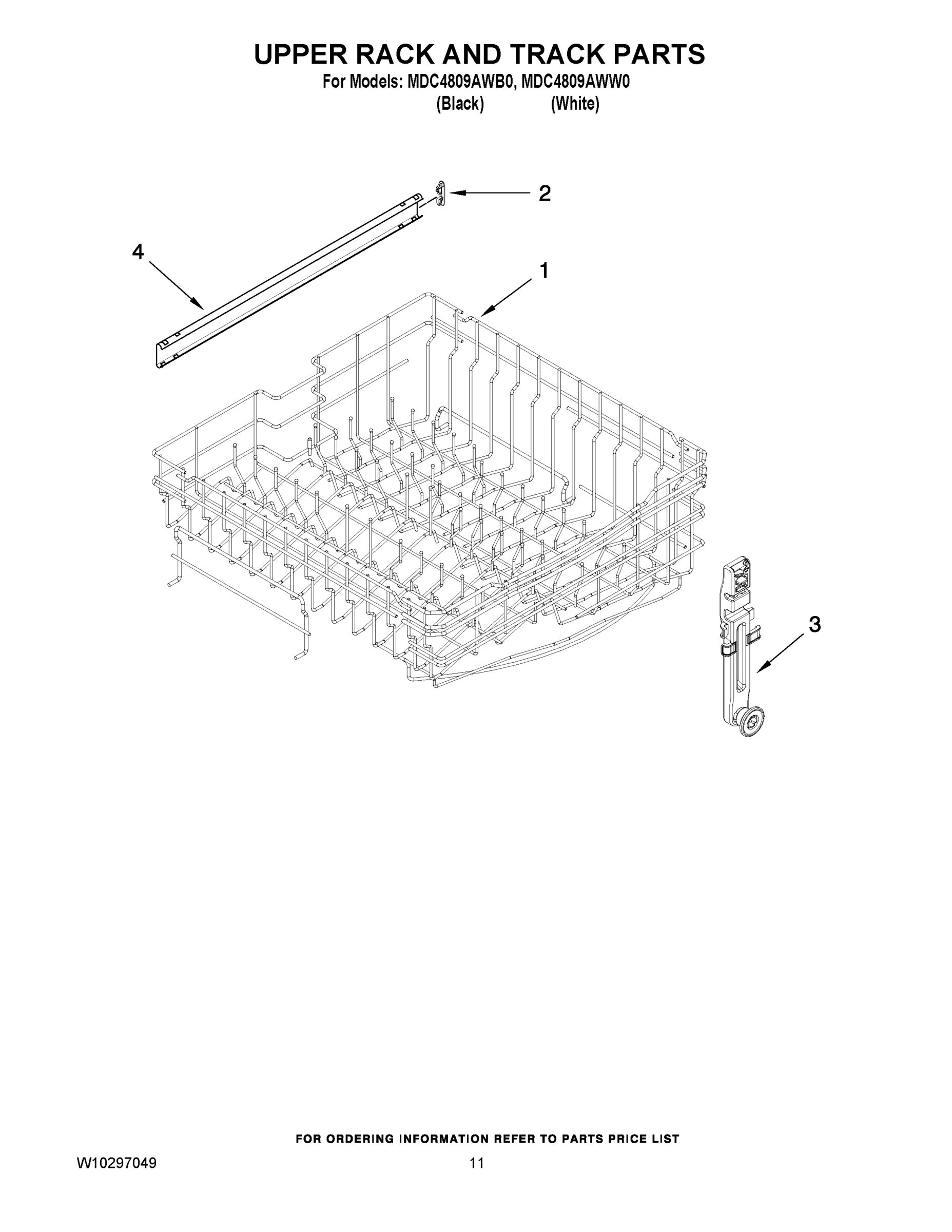 09 - UPPER RACK AND TRACK PARTS