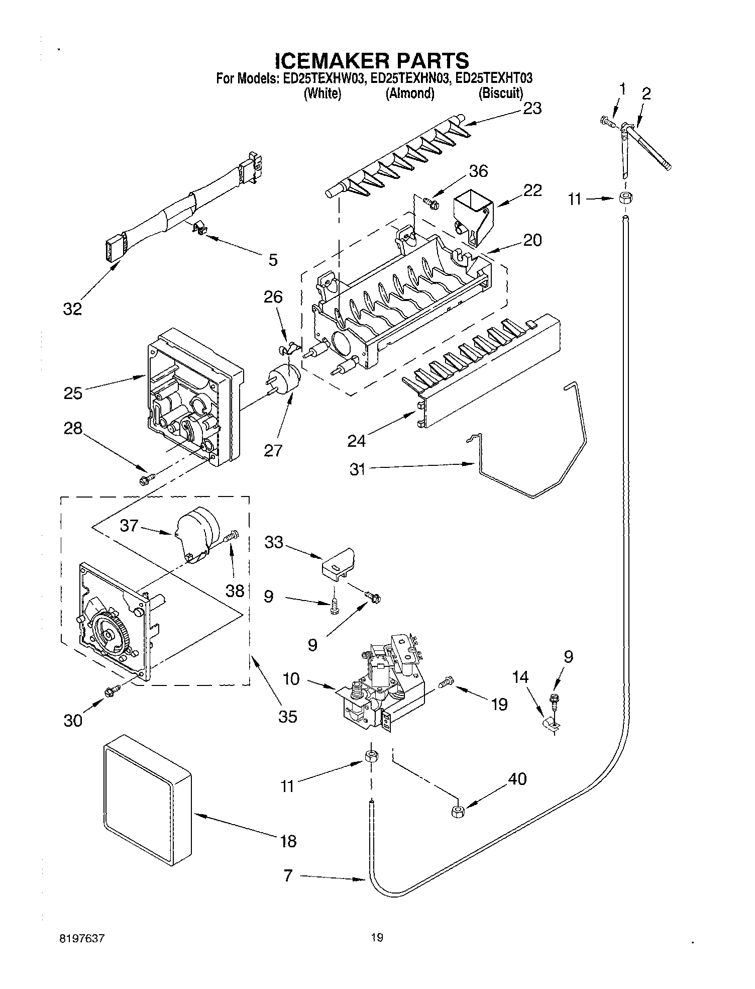 12 - ICE MAKER, OPTIONAL
