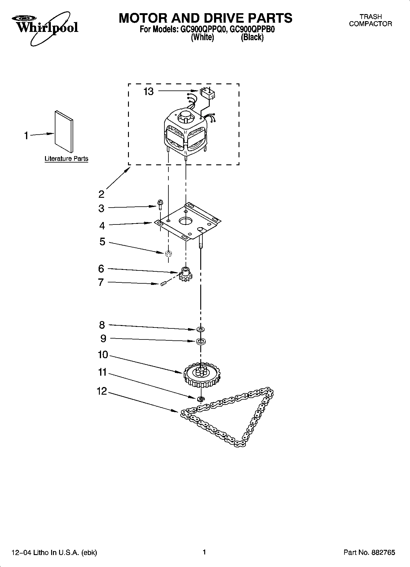 01 - MOTOR AND DRIVE PARTS
