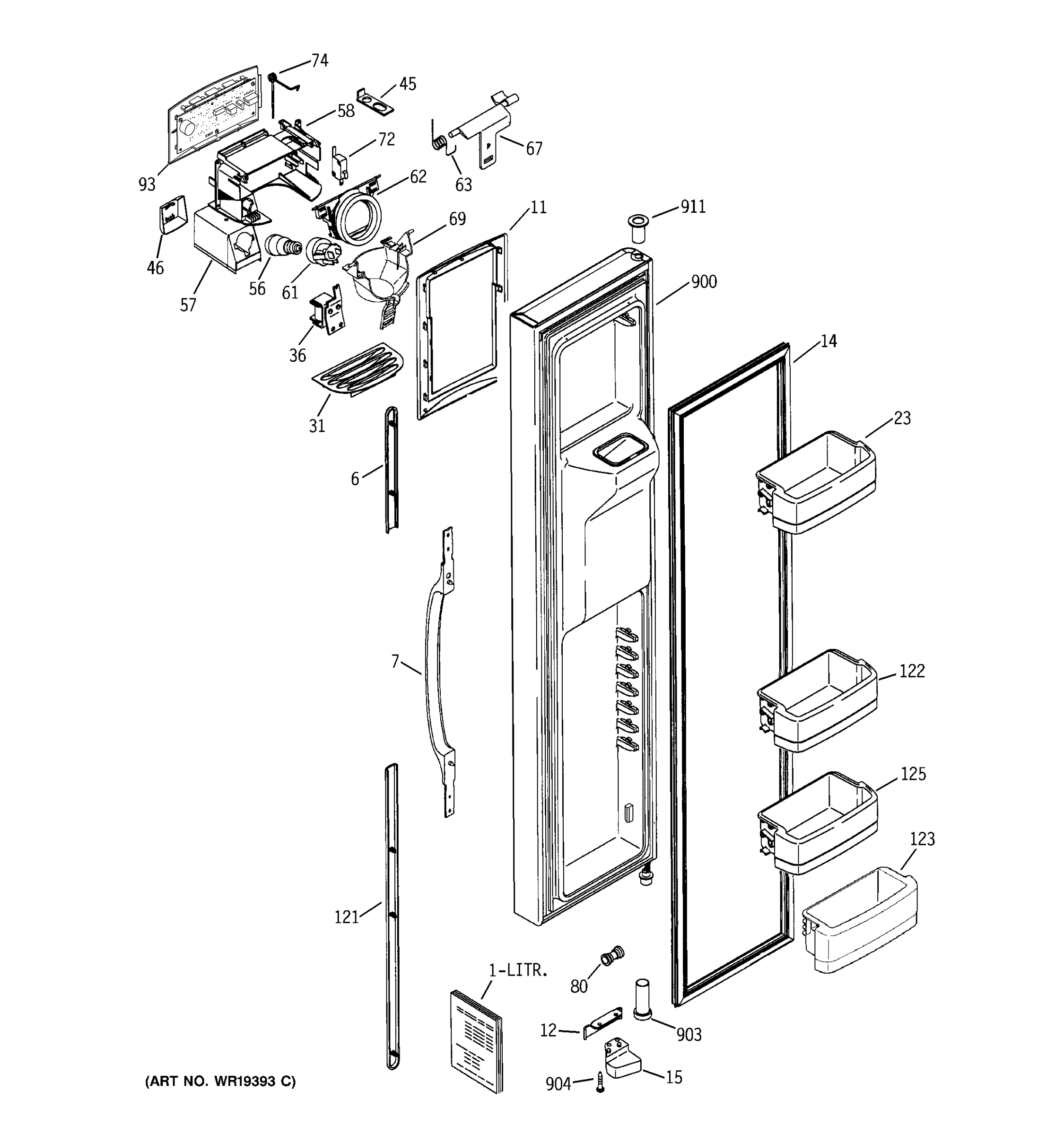 FREEZER DOOR