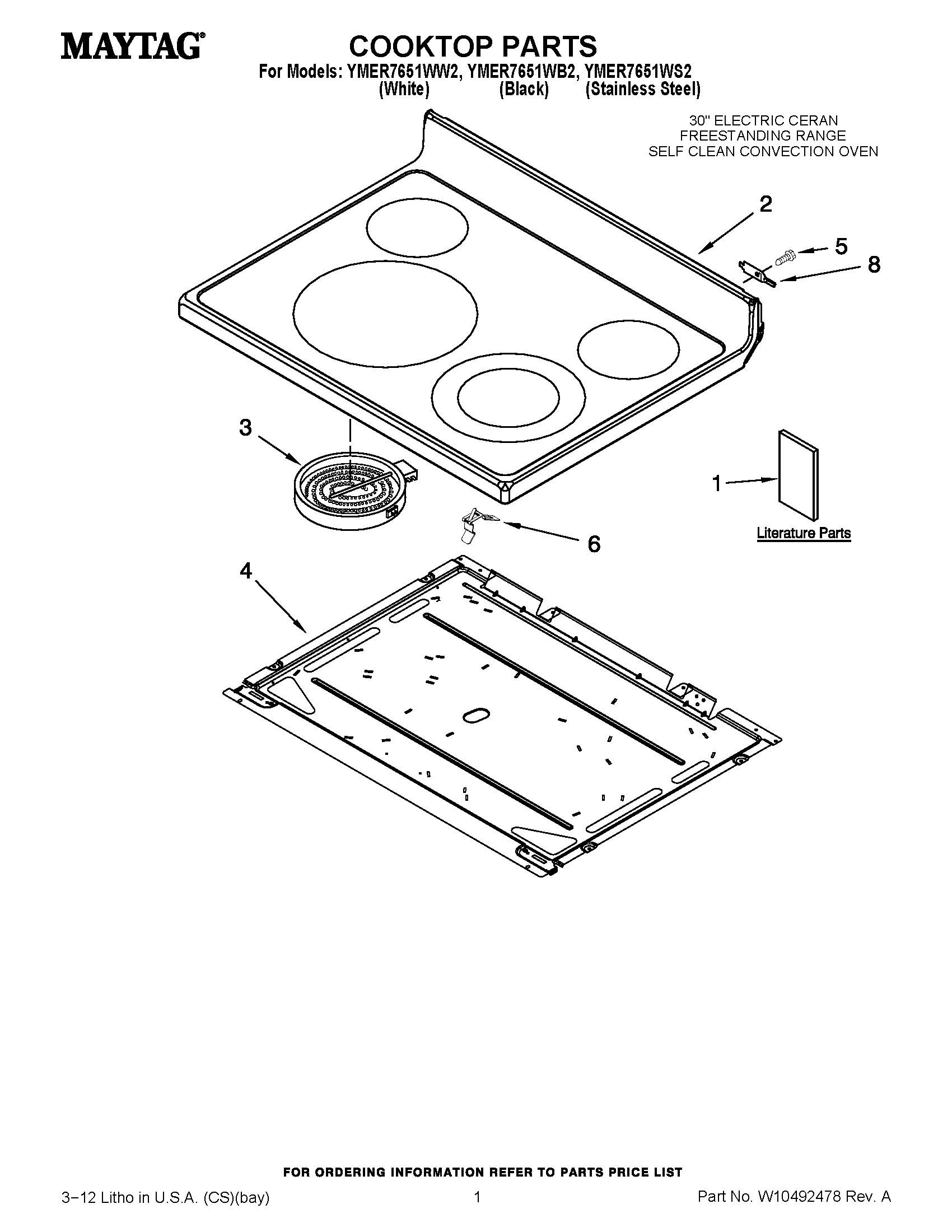 01 - COOKTOP PARTS