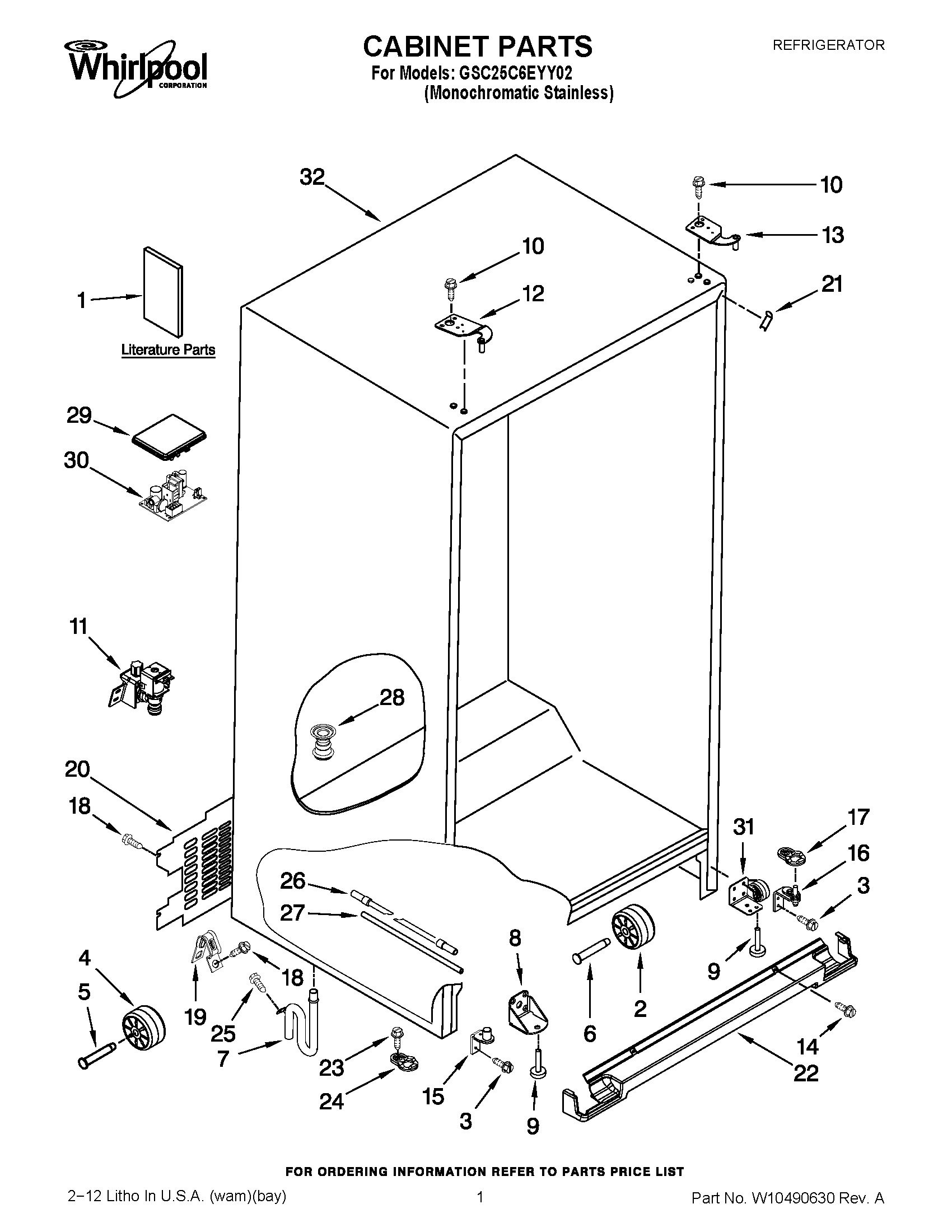 01 - CABINET PARTS
