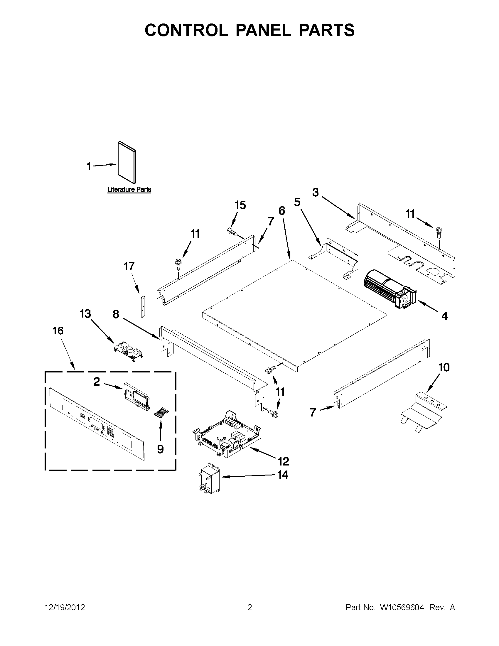 01 - CONTROL PANEL PARTS