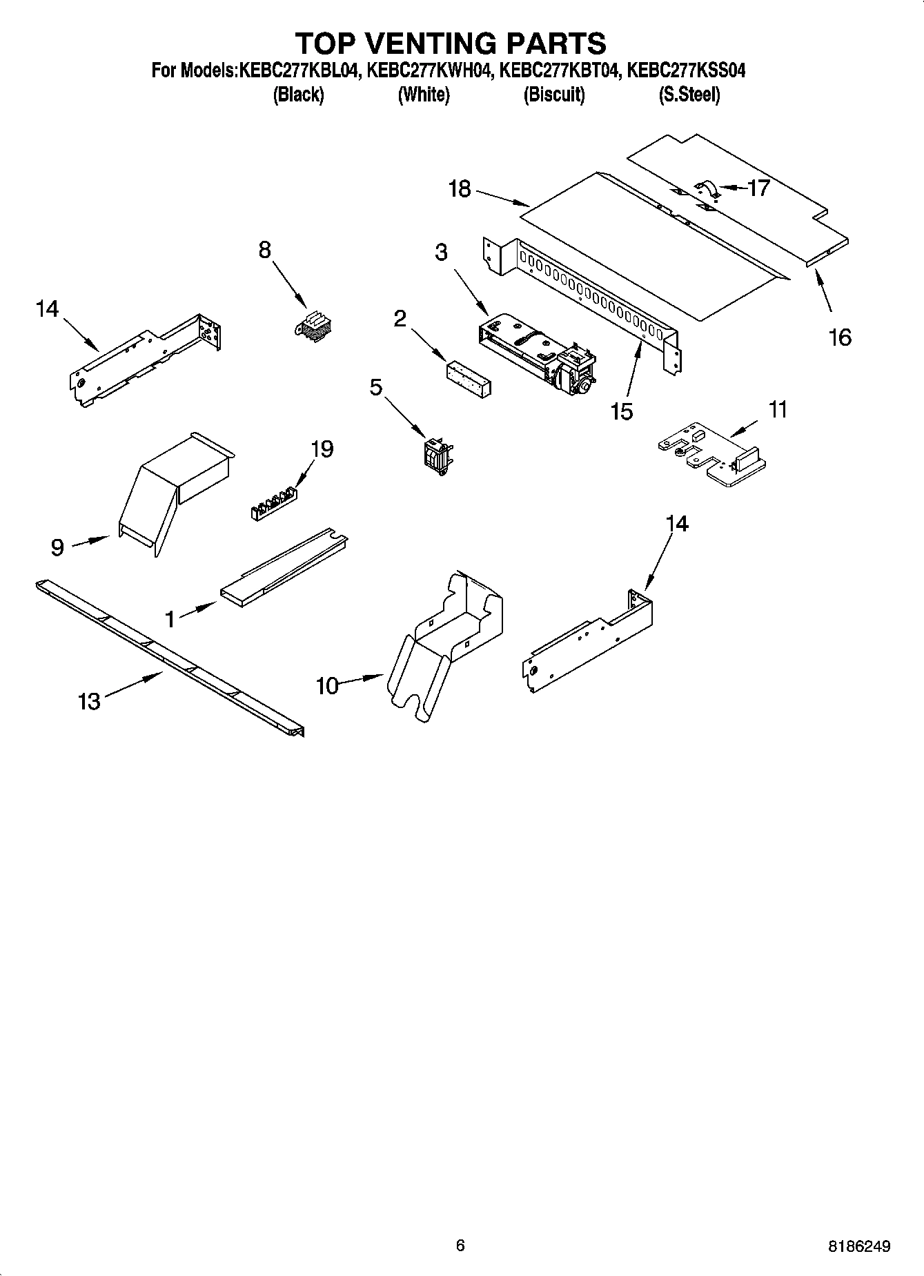 05 - TOP VENTING PARTS, MISCELLANEOUS PARTS