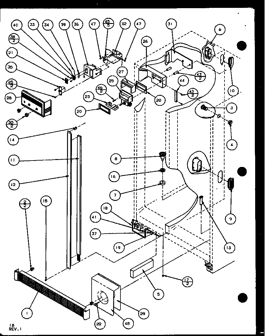 13 - REF/FZ CONTROLS AND CABINET PART