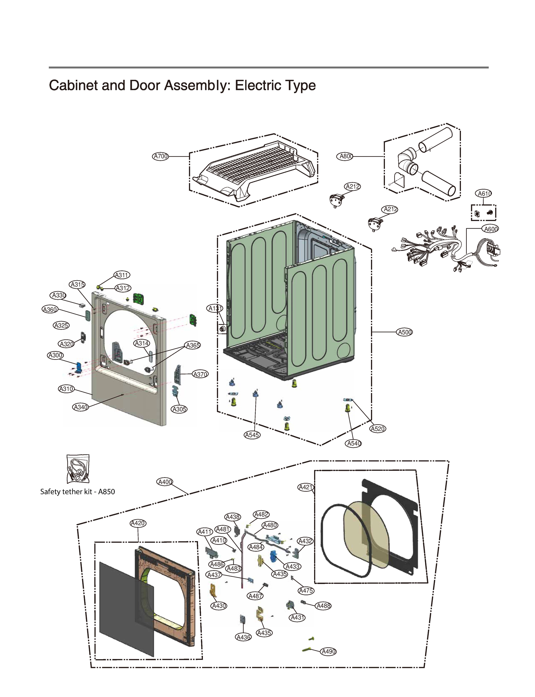 CABINET AND DOOR ASSEMBLY