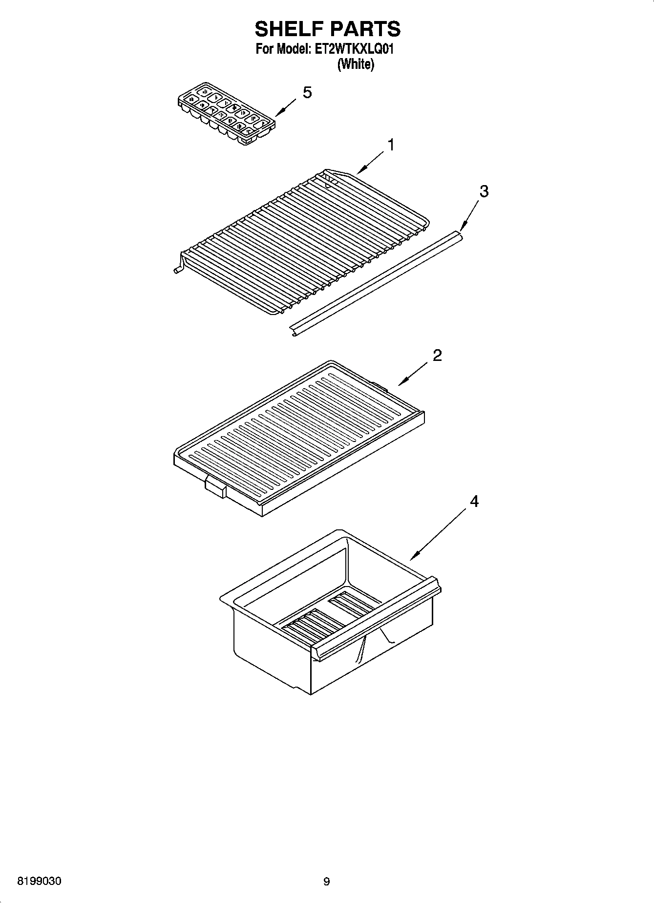 05 - SHELF PARTS, OPTIONAL PARTS (NOT INCLUDED)