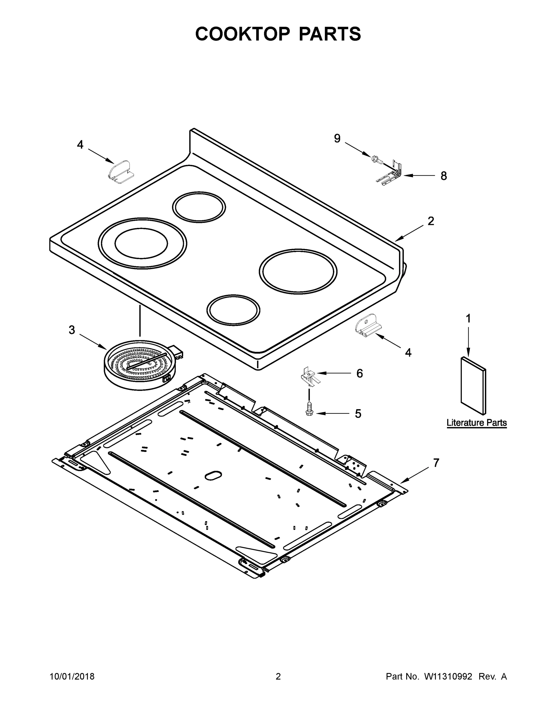 02 - COOKTOP PARTS