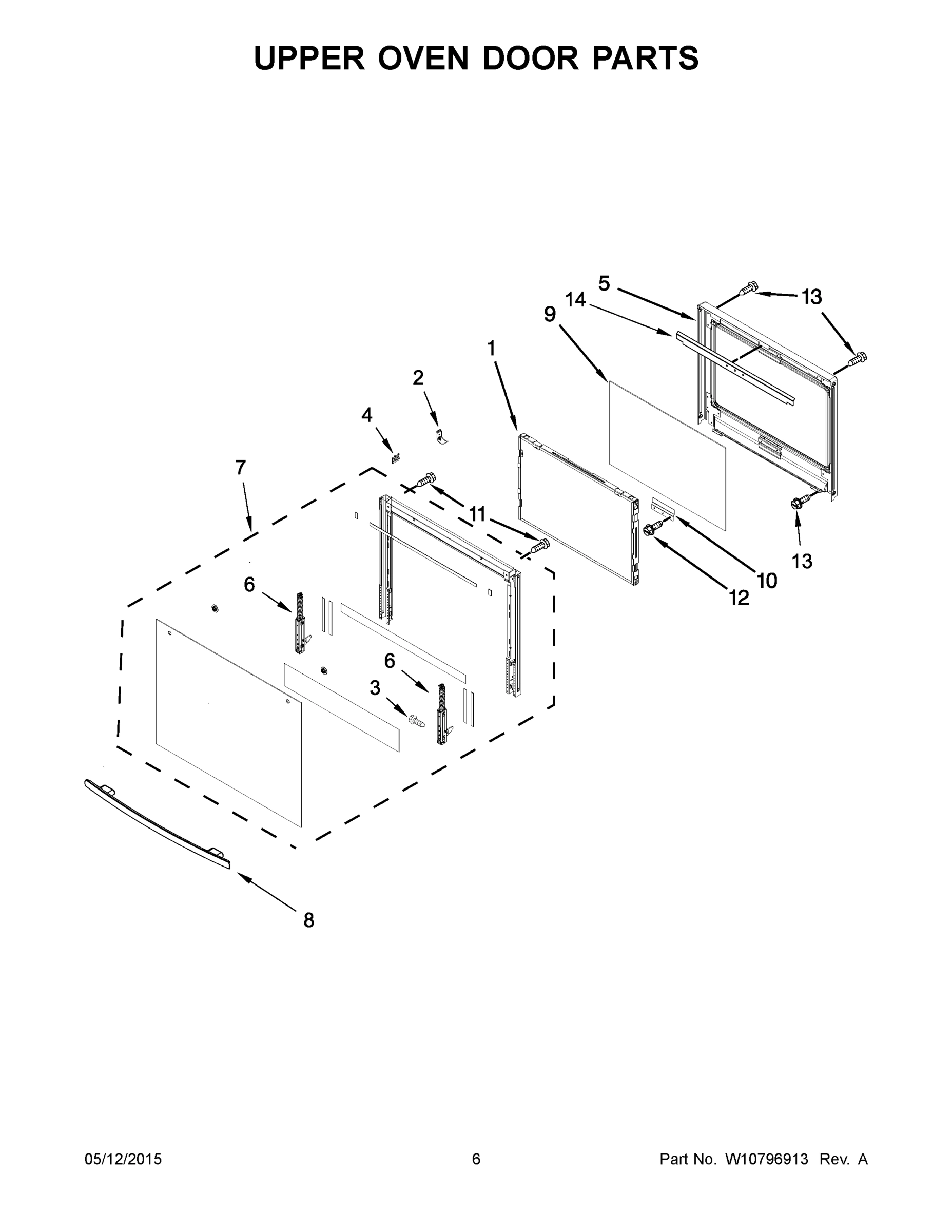 04 - UPPER OVEN DOOR PARTS