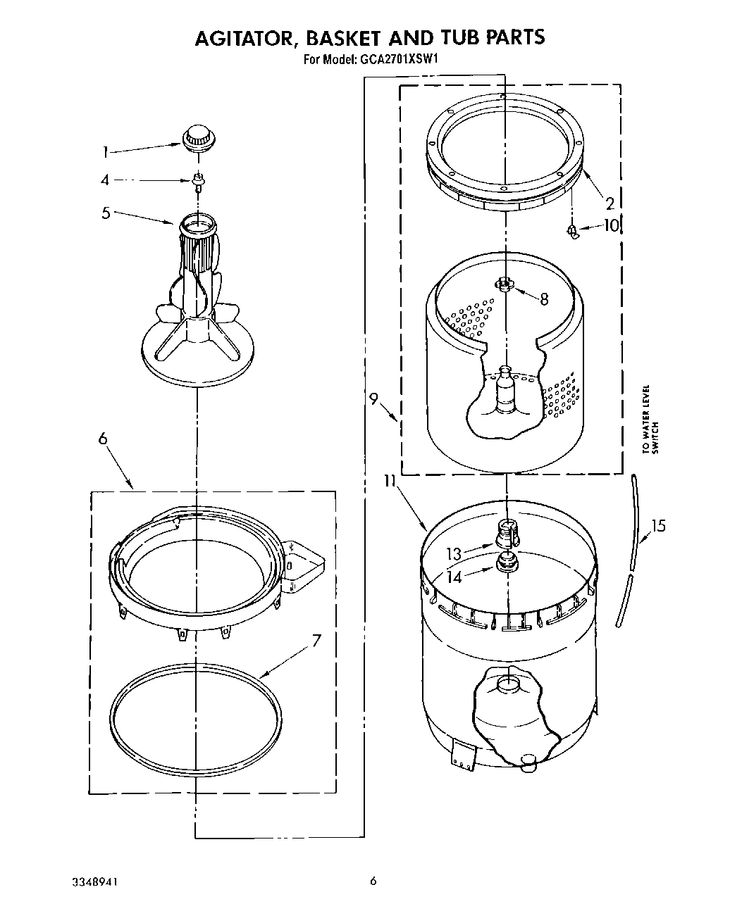 04 - AGITATOR, BASKET AND TUB