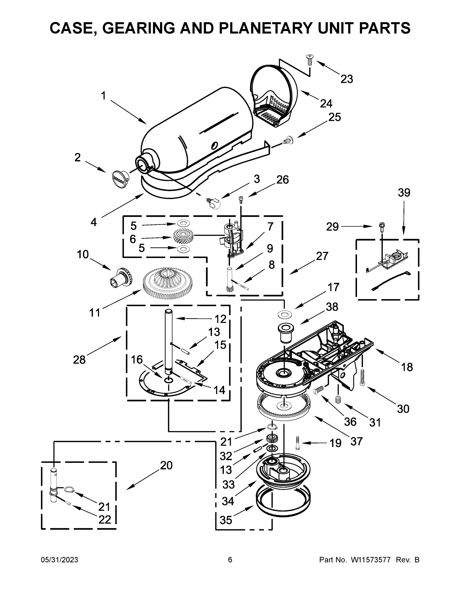 04 - CASE, GEARING AND PLANETARY UNIT PARTS