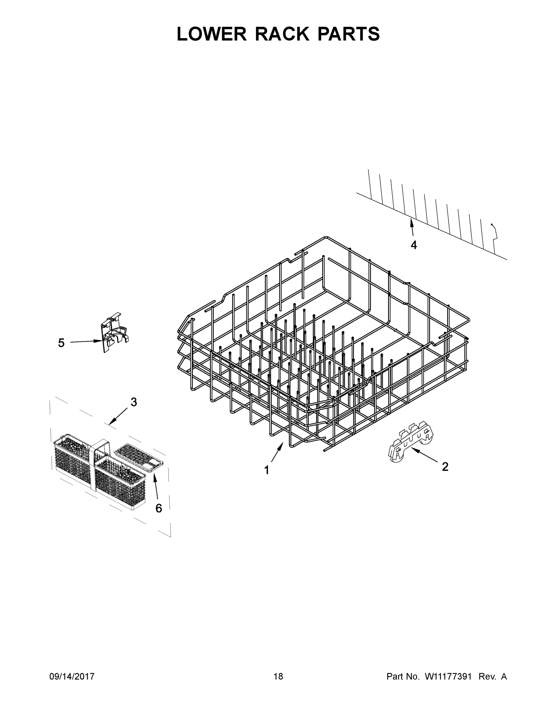 10 - LOWER RACK PARTS