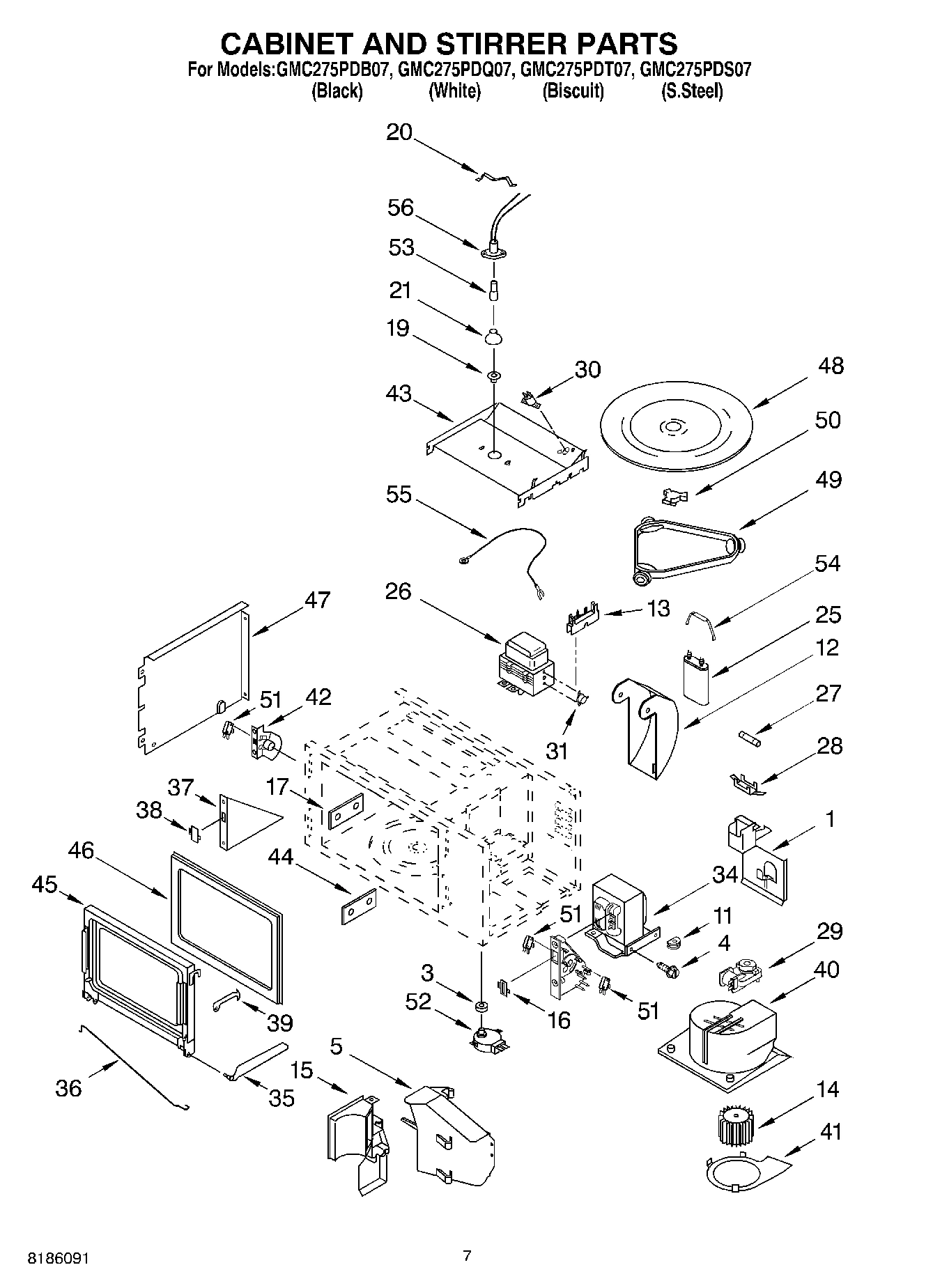 06 - CABINET AND STIRRER PARTS