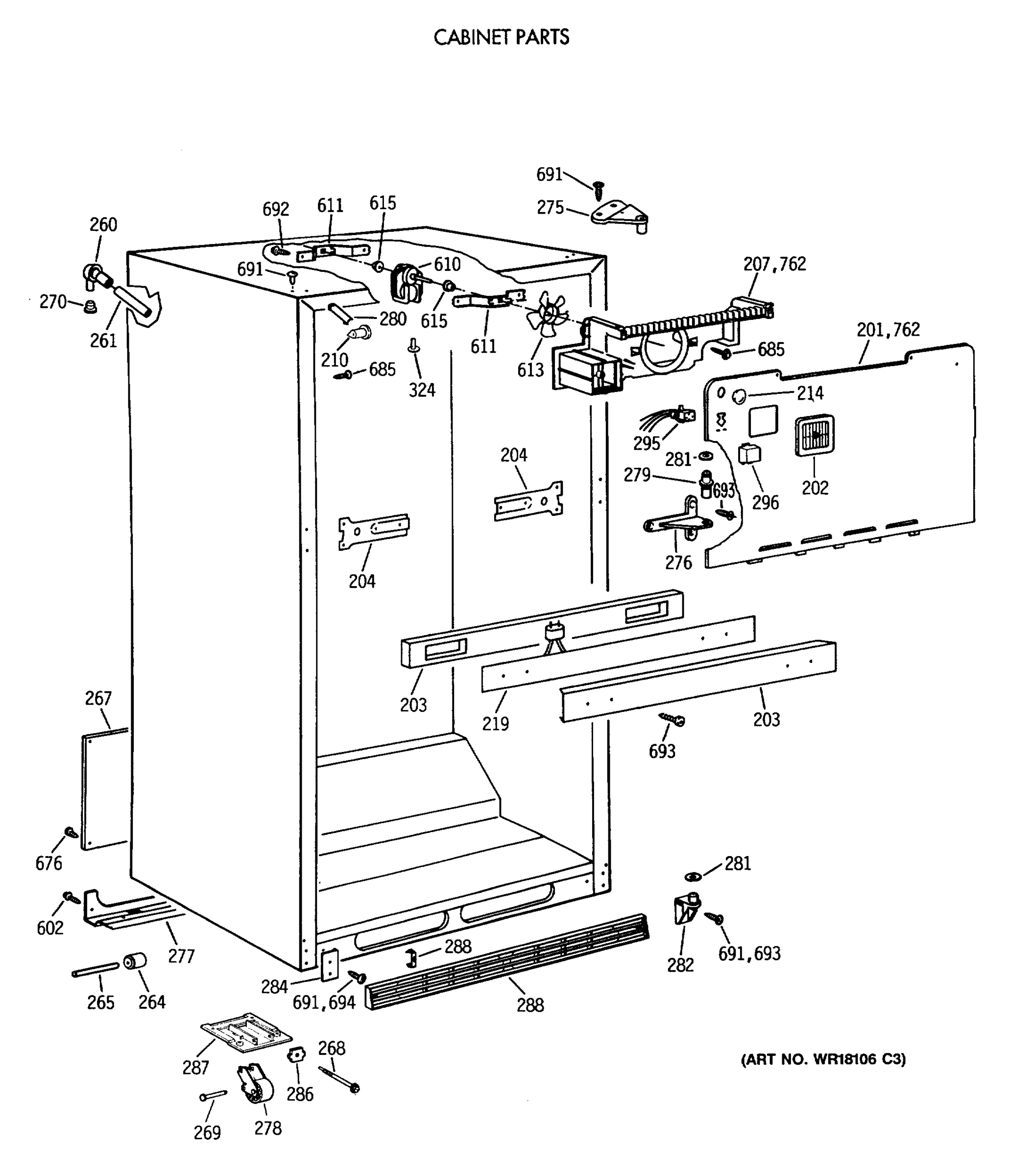 CABINET PARTS