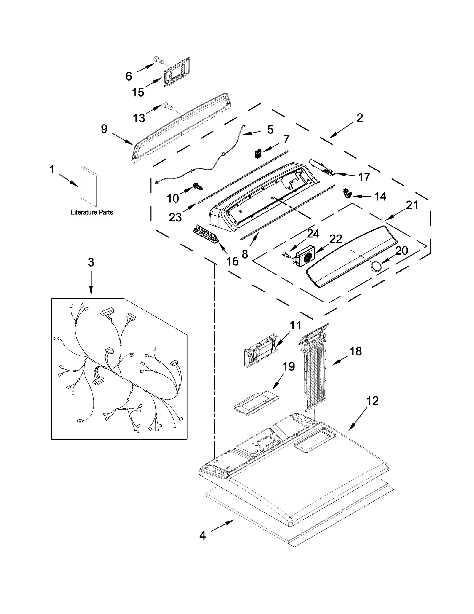 TOP AND CONSOLE PARTS
