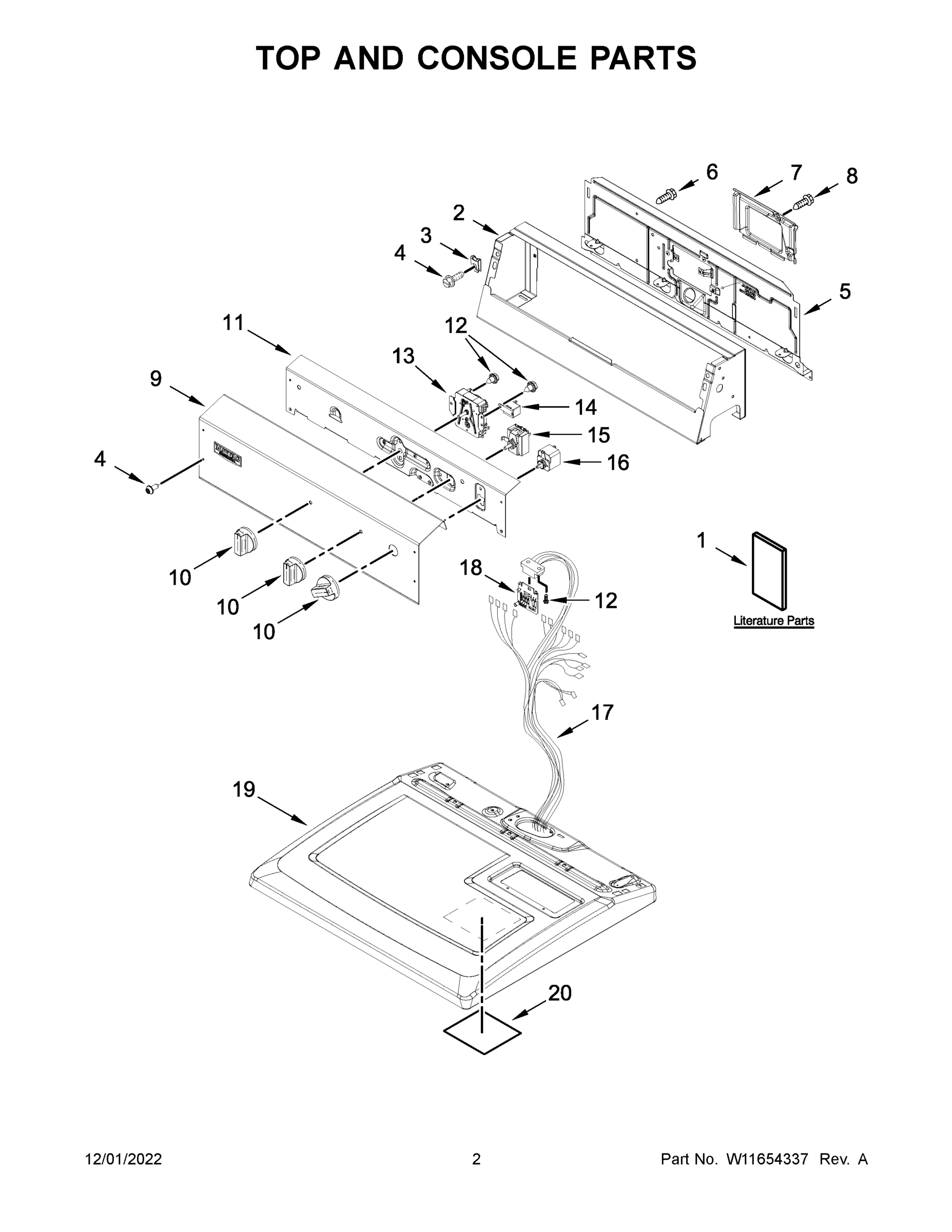 02 - TOP AND CONSOLE PARTS