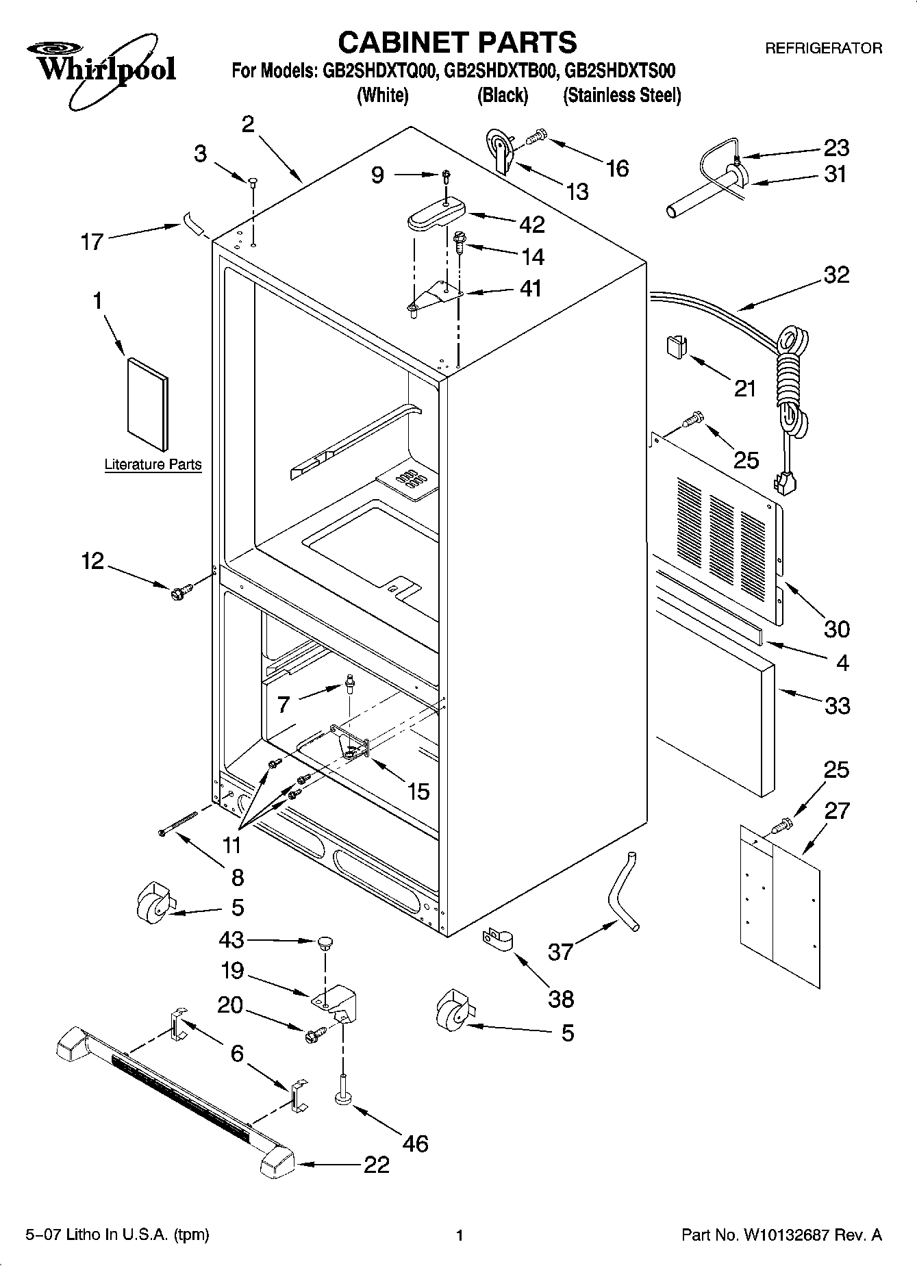 01 - CABINET PARTS