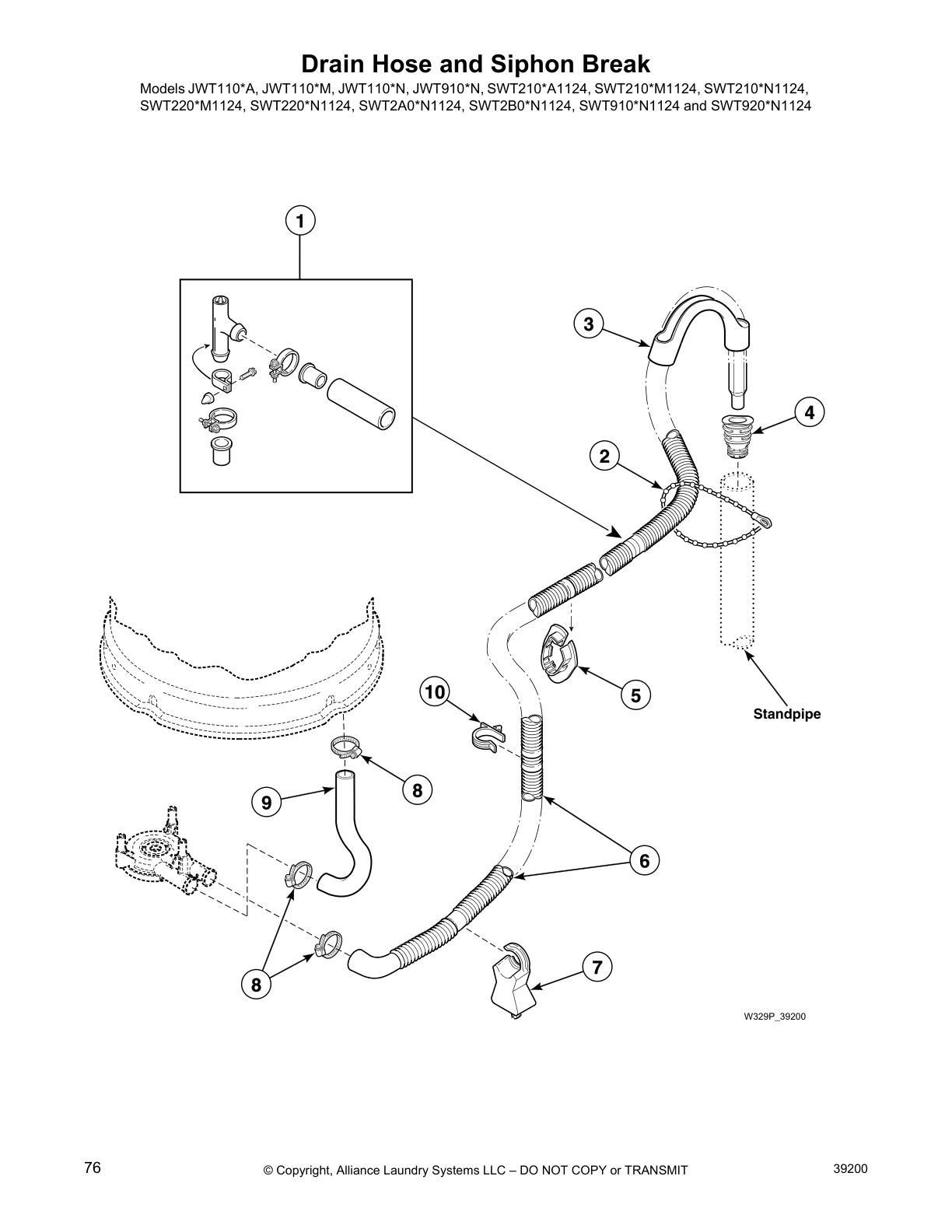 Drain Hose and Siphon Break