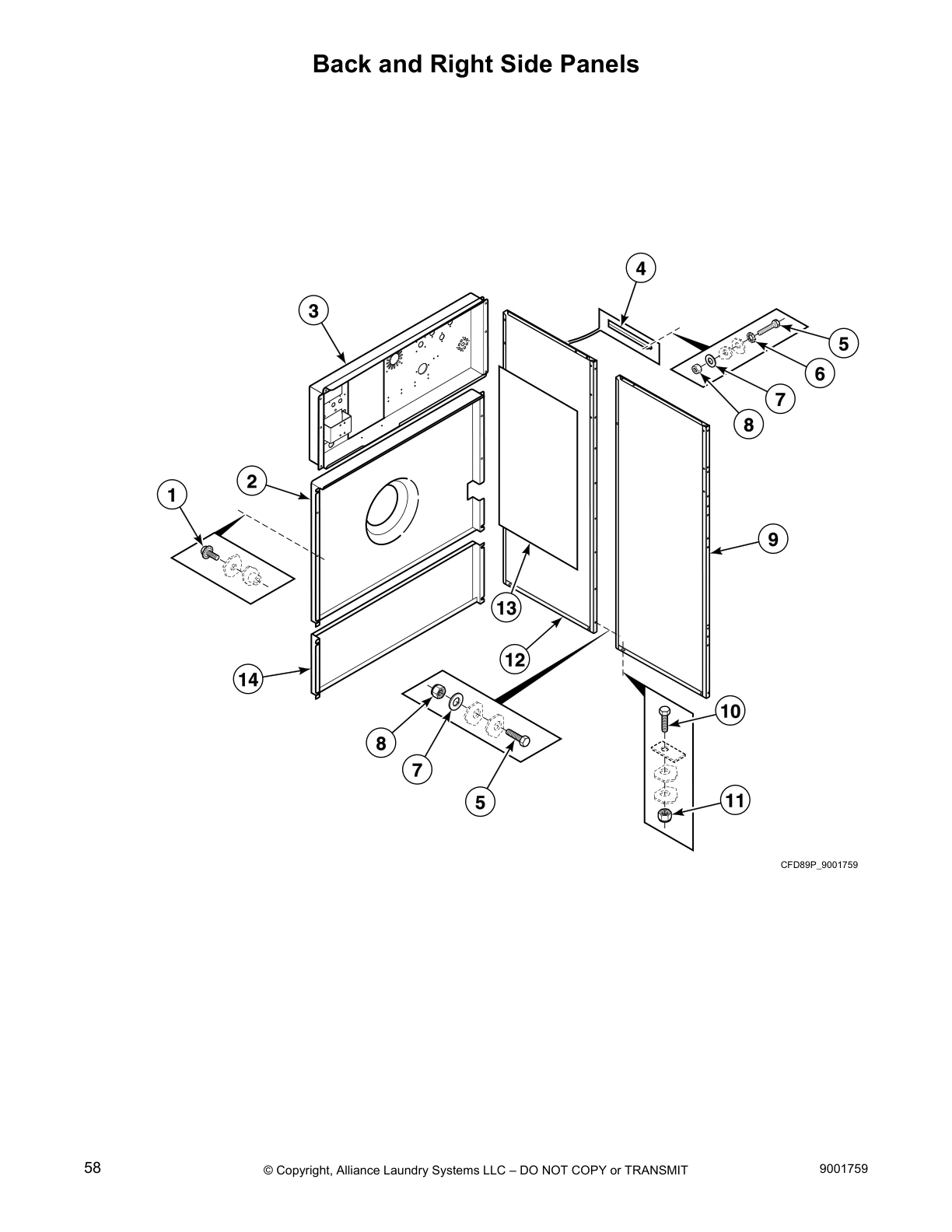 Back and Right Side Panels