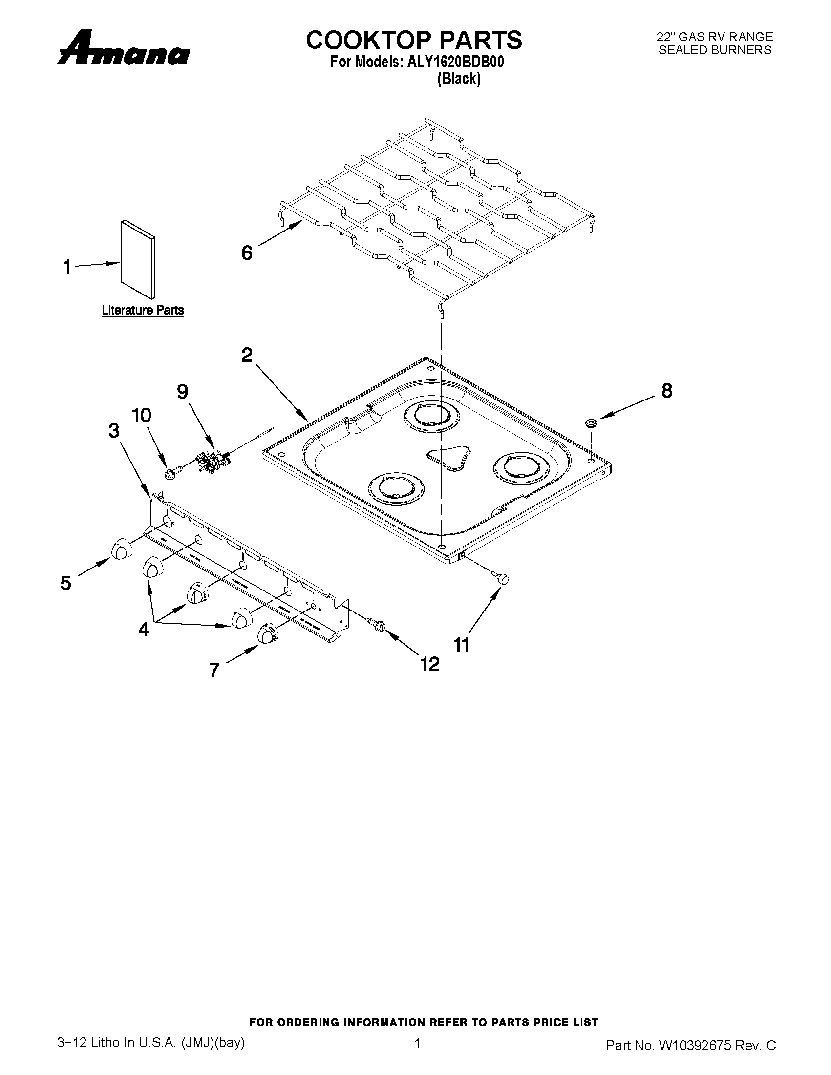 01 - COOKTOP PARTS