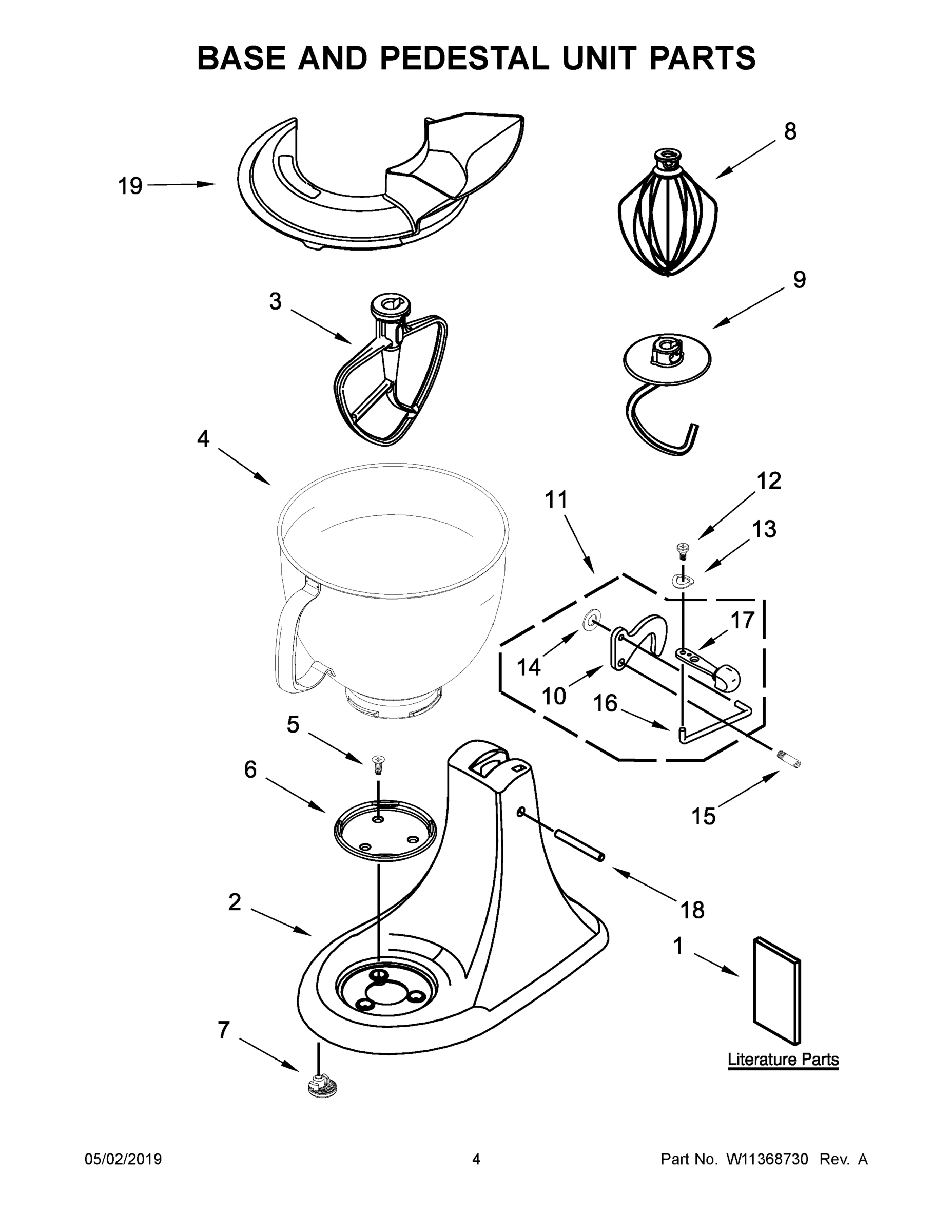 03 - BASE AND PEDESTAL UNIT PARTS