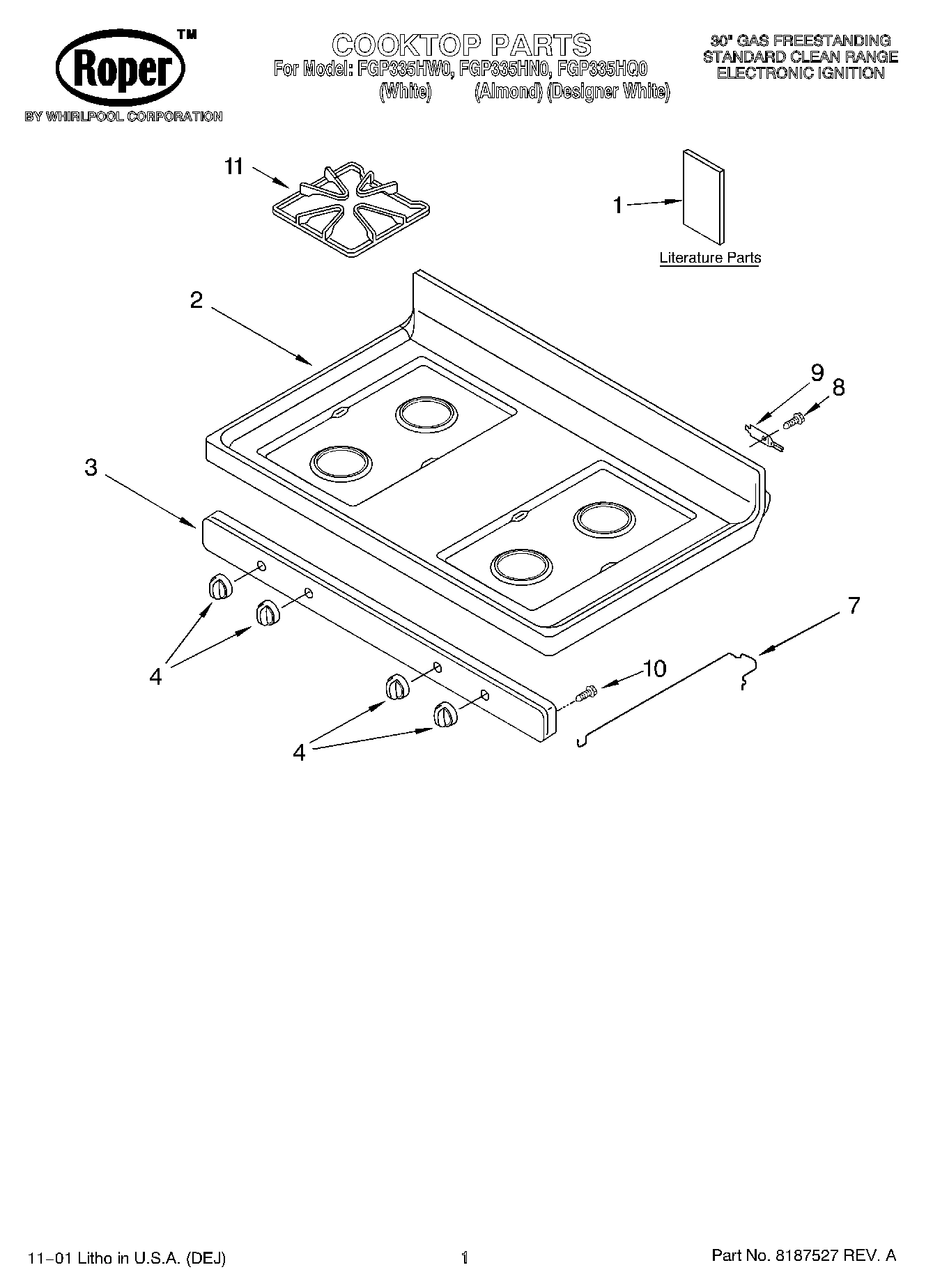 01 - COOKTOP, LITERATURE
