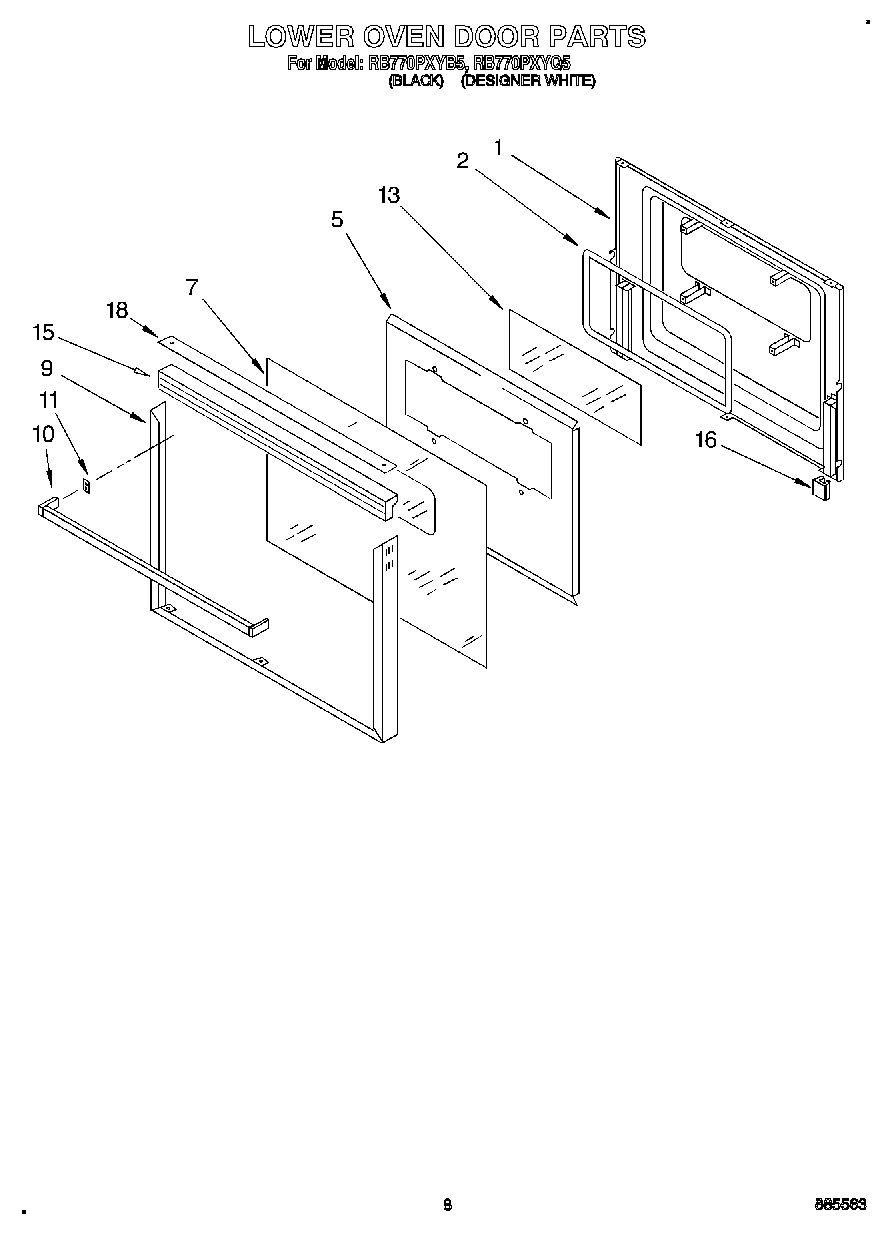 05 - LOWER OVEN DOOR