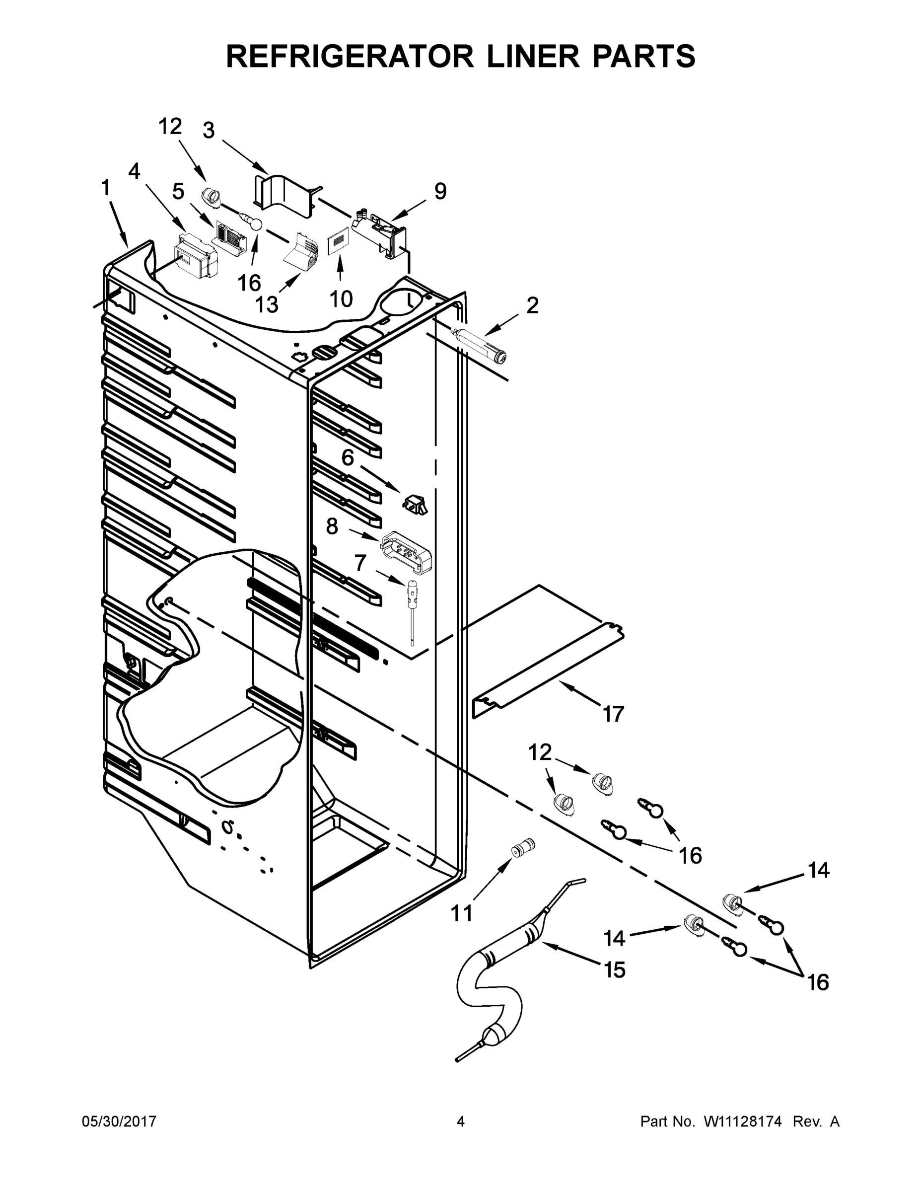 03 - REFRIGERATOR LINER PARTS